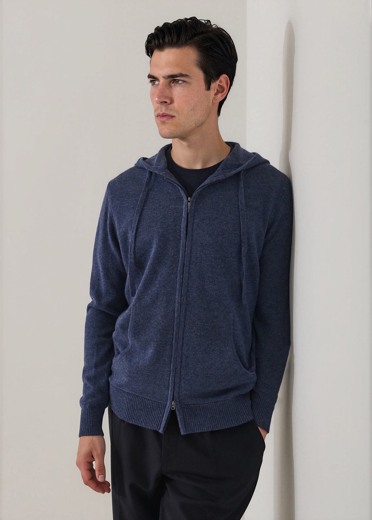 Nano Cashmere Full Zip Hoodie - PATRICK ASSARAF