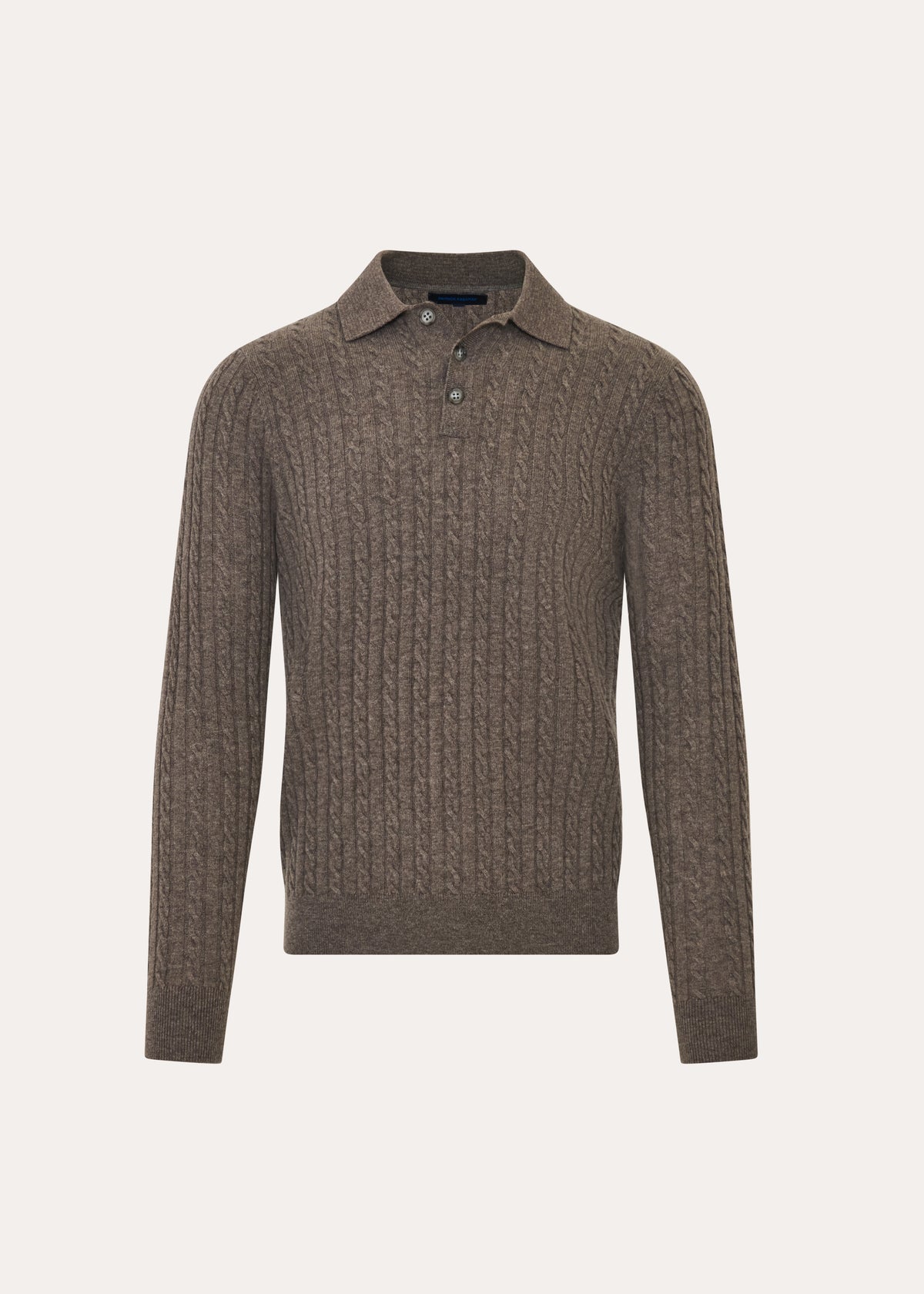 Merino-Cashmere Cable Polo - PATRICK ASSARAF