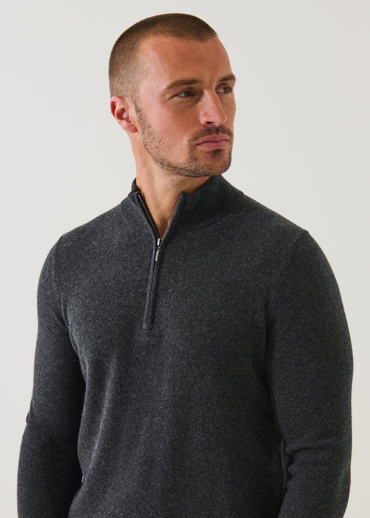 Nano Cashmere Quarter Zip - PATRICK ASSARAF