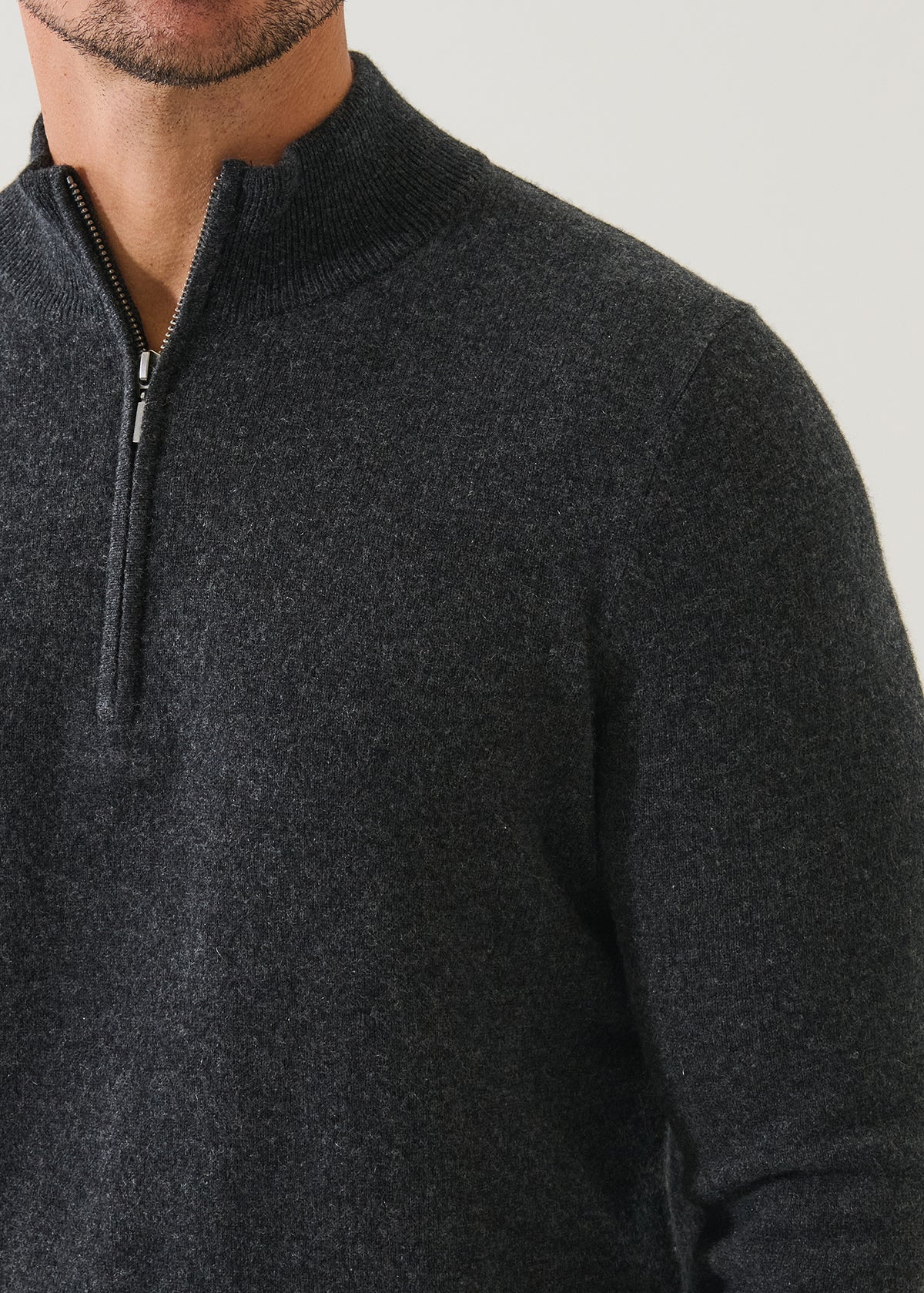Nano Cashmere Quarter Zip - PATRICK ASSARAF