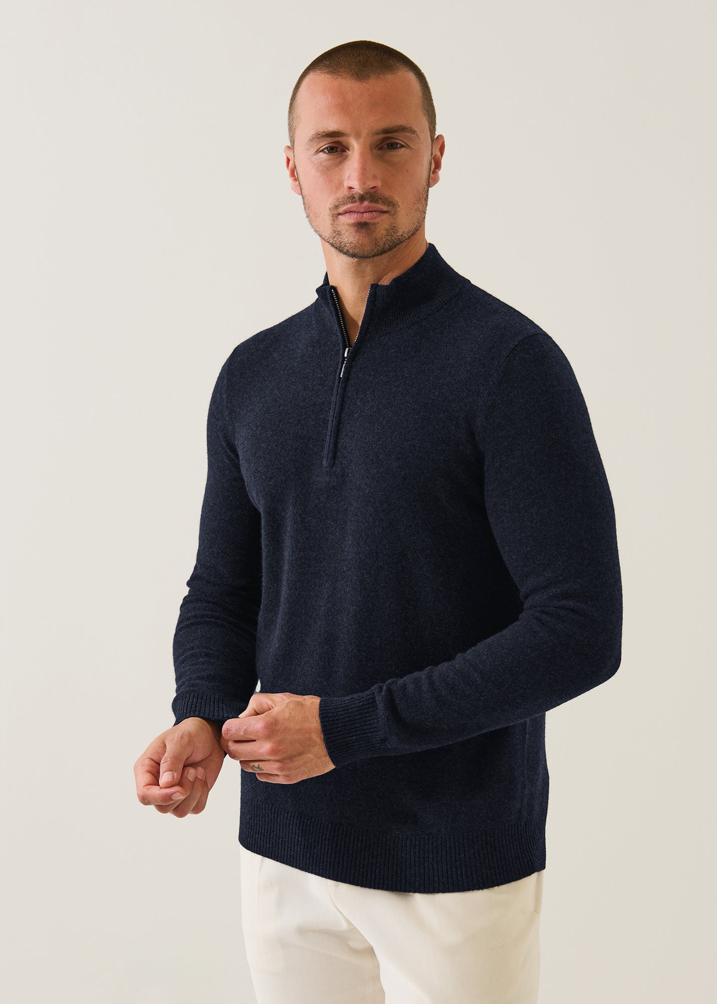 Nano Cashmere Quarter Zip