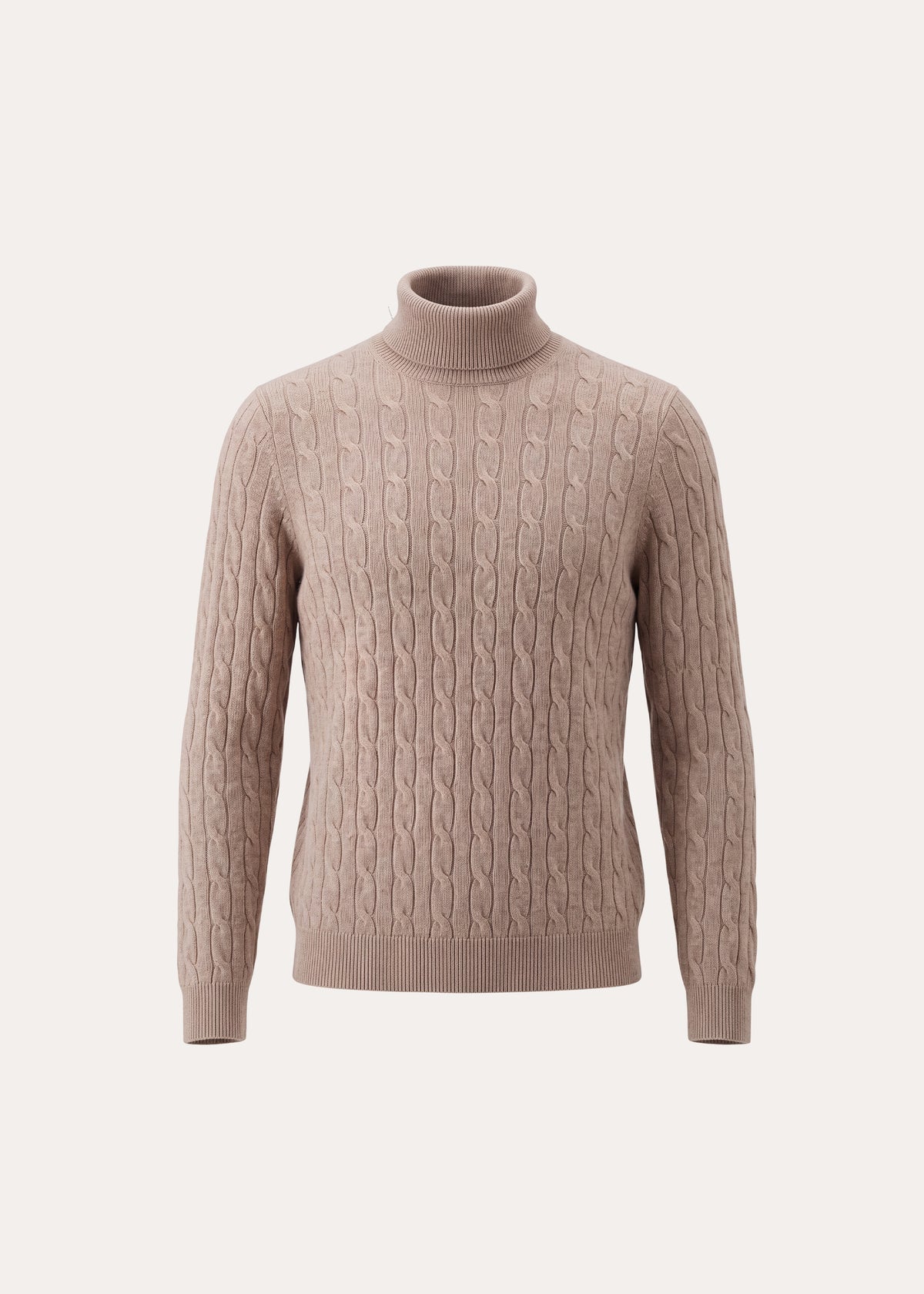 Merino-Cashmere Cable Turtleneck - PATRICK ASSARAF