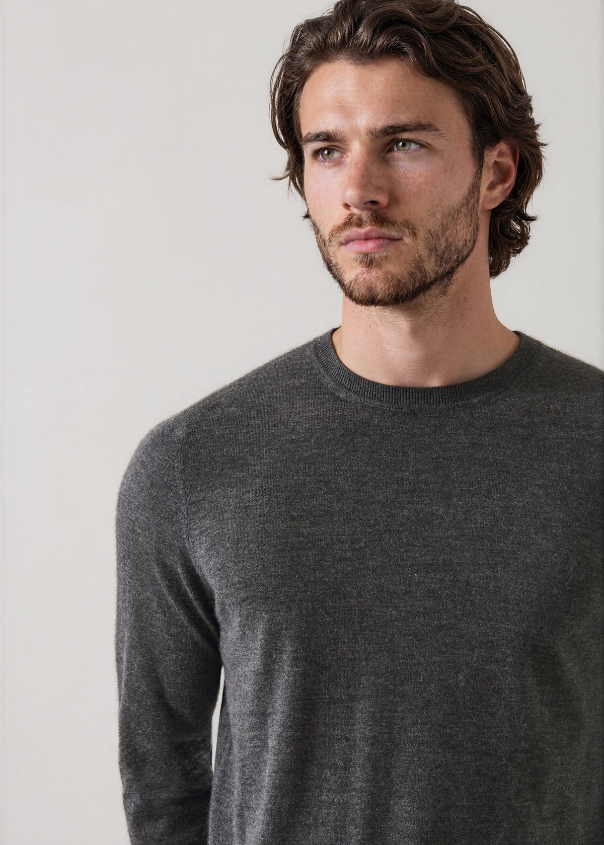 Fine Gauge Cashmere Crew Neck - PATRICK ASSARAF