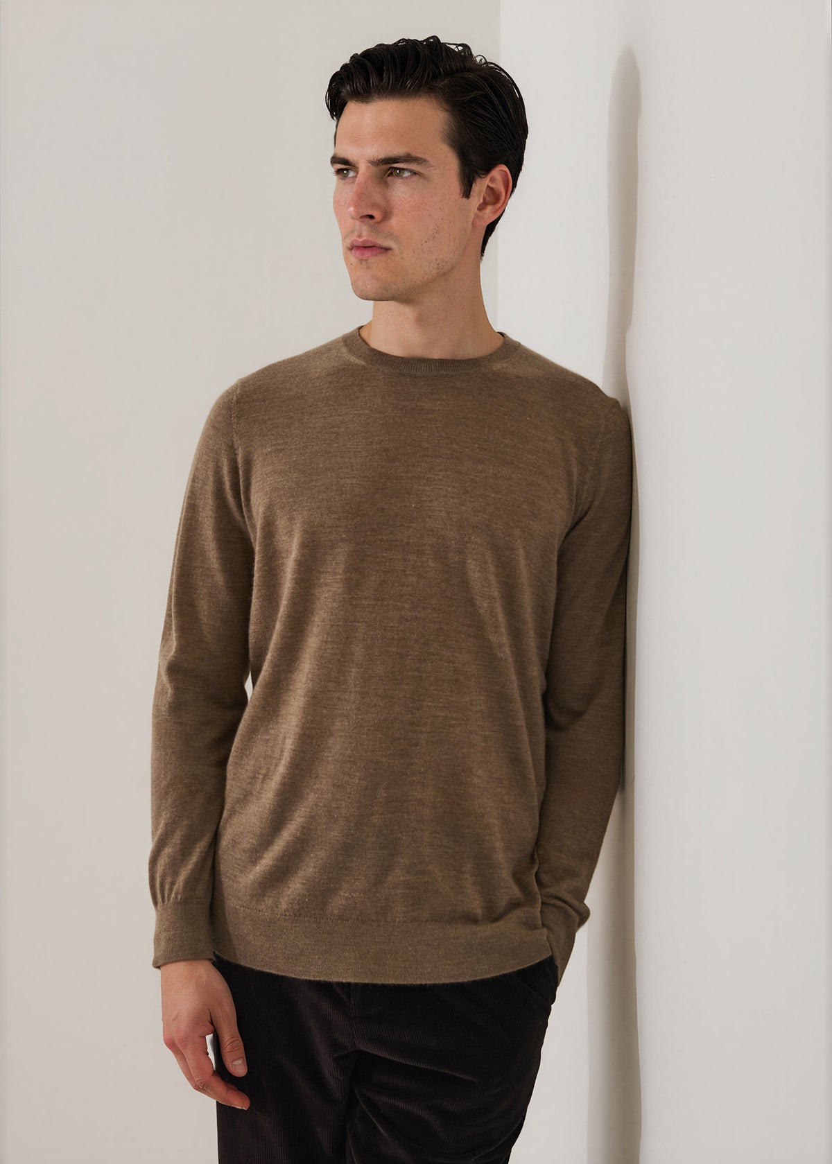 Fine Gauge Cashmere Crew Neck - PATRICK ASSARAF