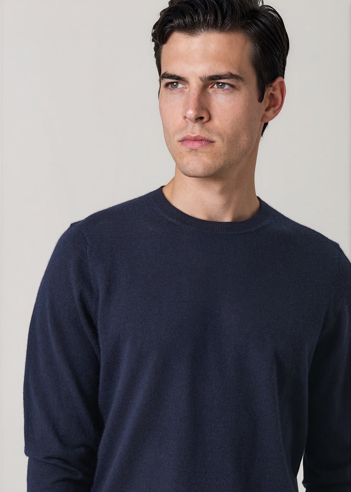 Fine Gauge Cashmere Crew Neck - PATRICK ASSARAF