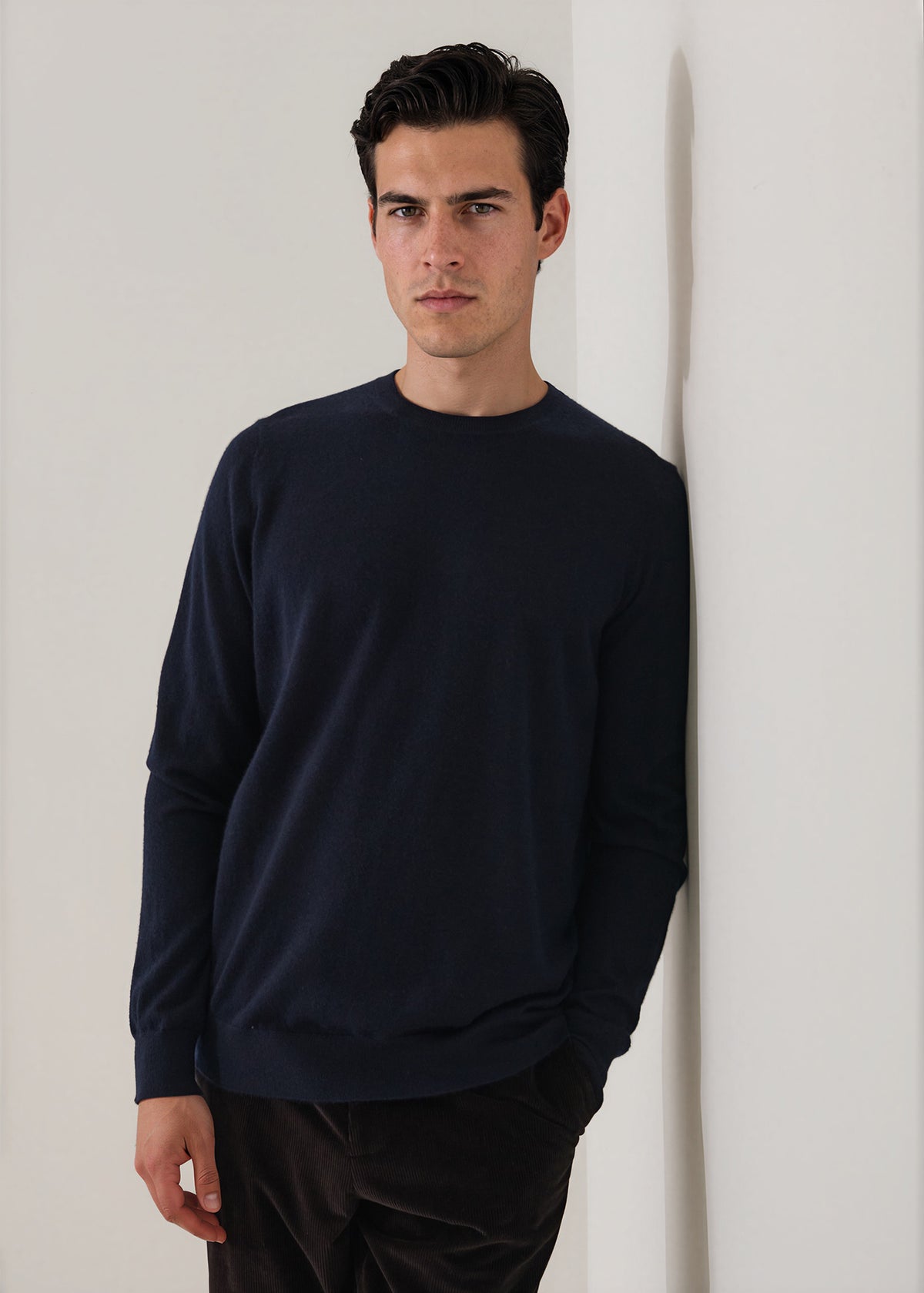 Fine Gauge Cashmere Crew Neck - PATRICK ASSARAF