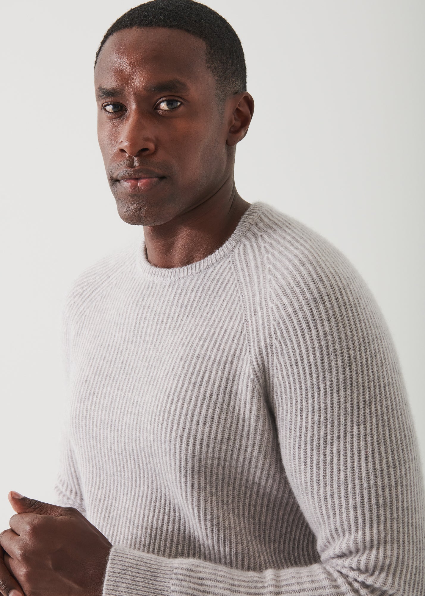 Ribbed Cashmere Crewneck - PATRICK ASSARAF