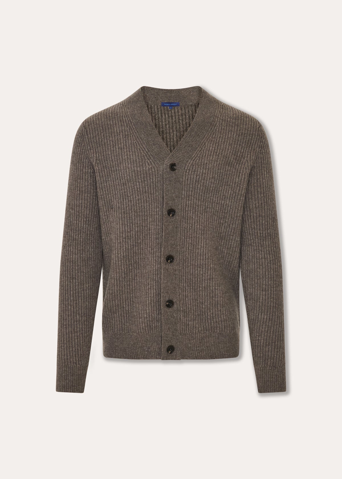Merino-Cashmere Ribbed Button Cardigan - PATRICK ASSARAF