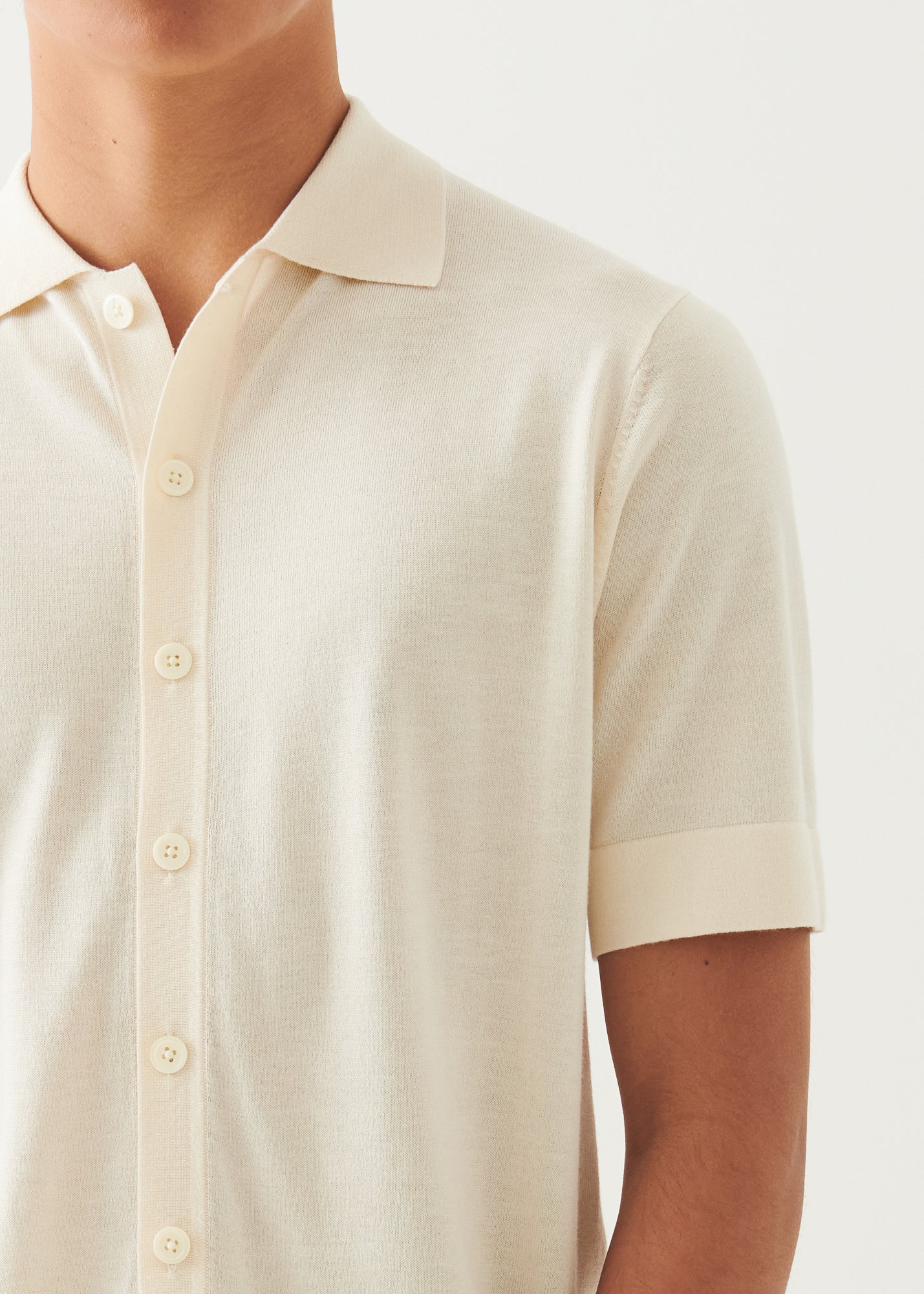 Silk Cashmere Button Front Shirt - PATRICK ASSARAF