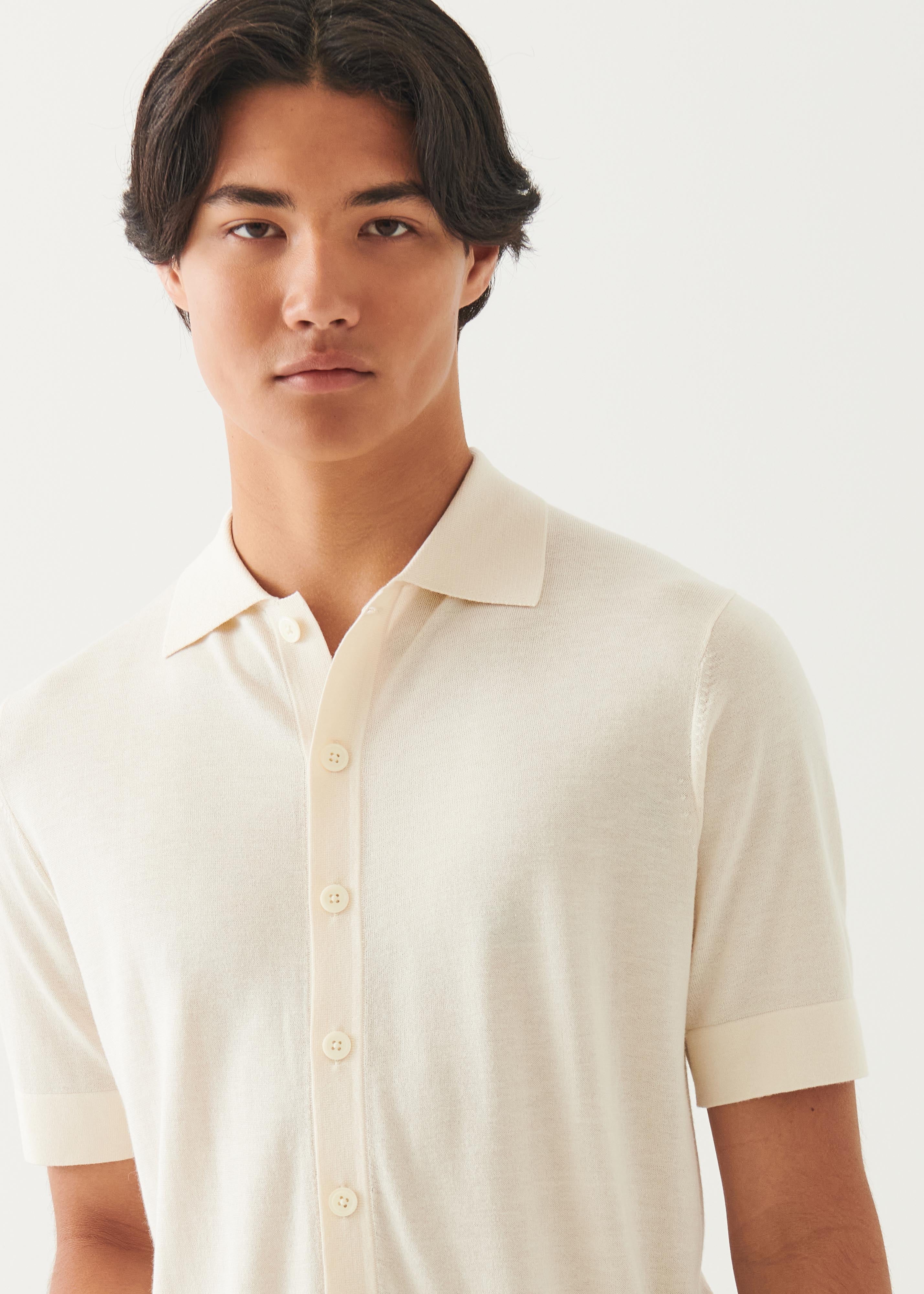 Silk Cashmere Button Front Shirt - PATRICK ASSARAF