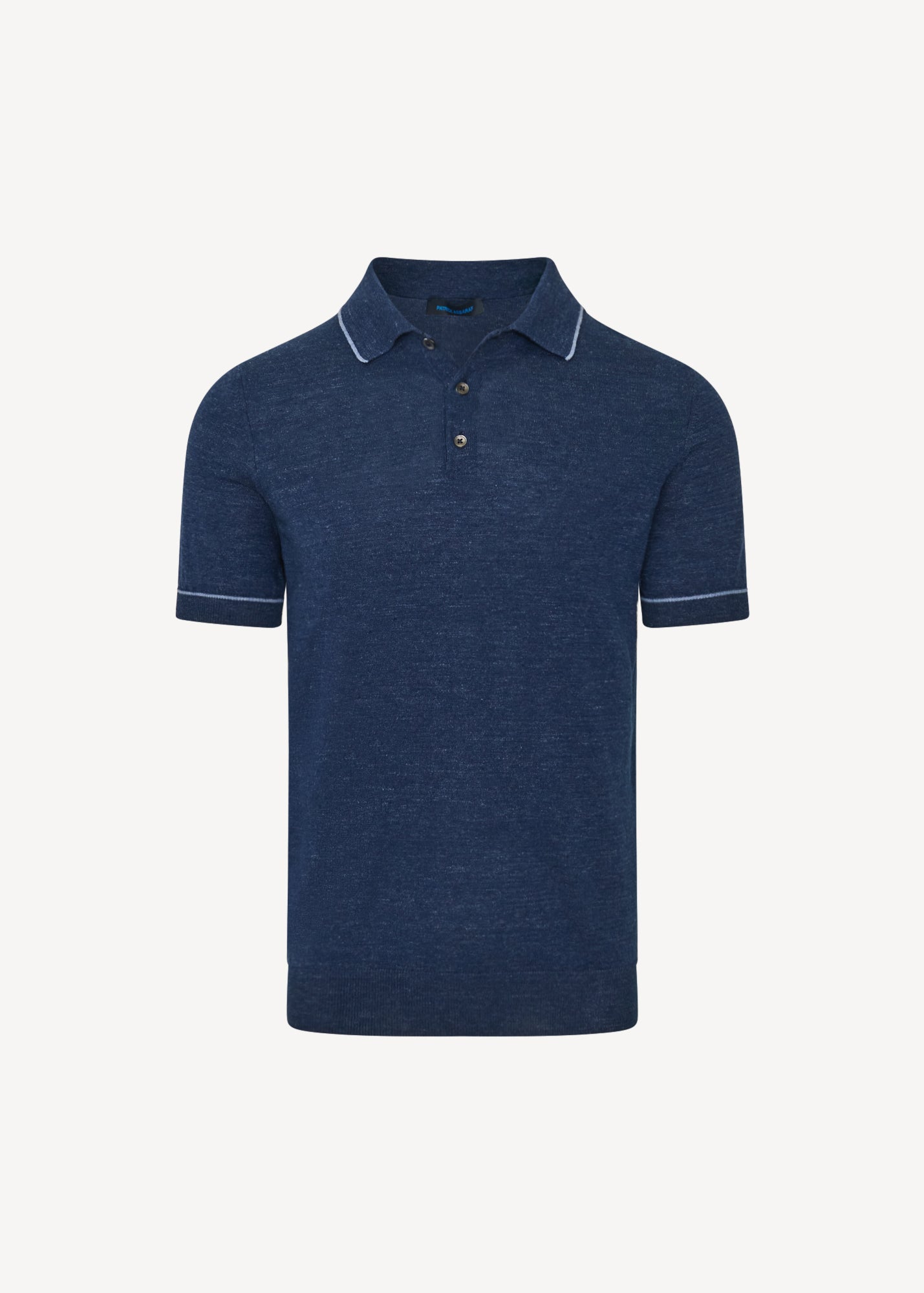 Linen Cotton Tipped Knit Polo - PATRICK ASSARAF