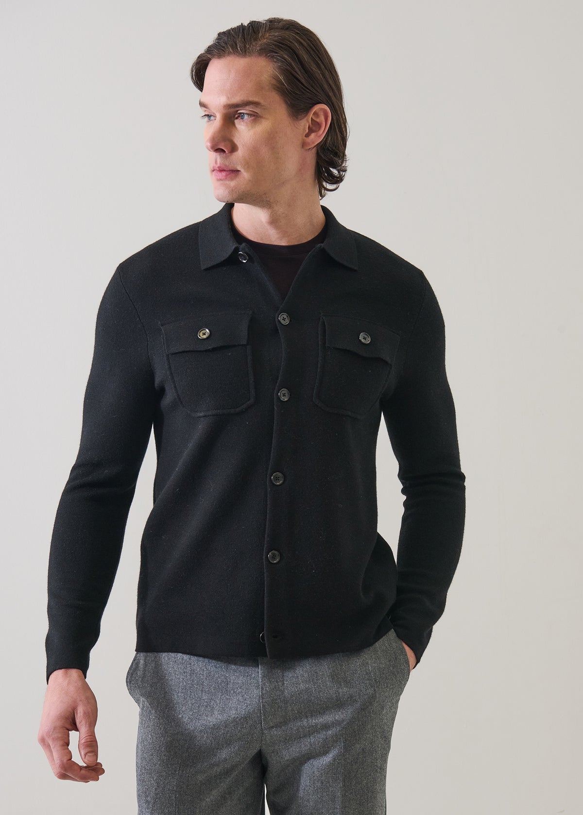Double Face Merino Utility Jacket - PATRICK ASSARAF
