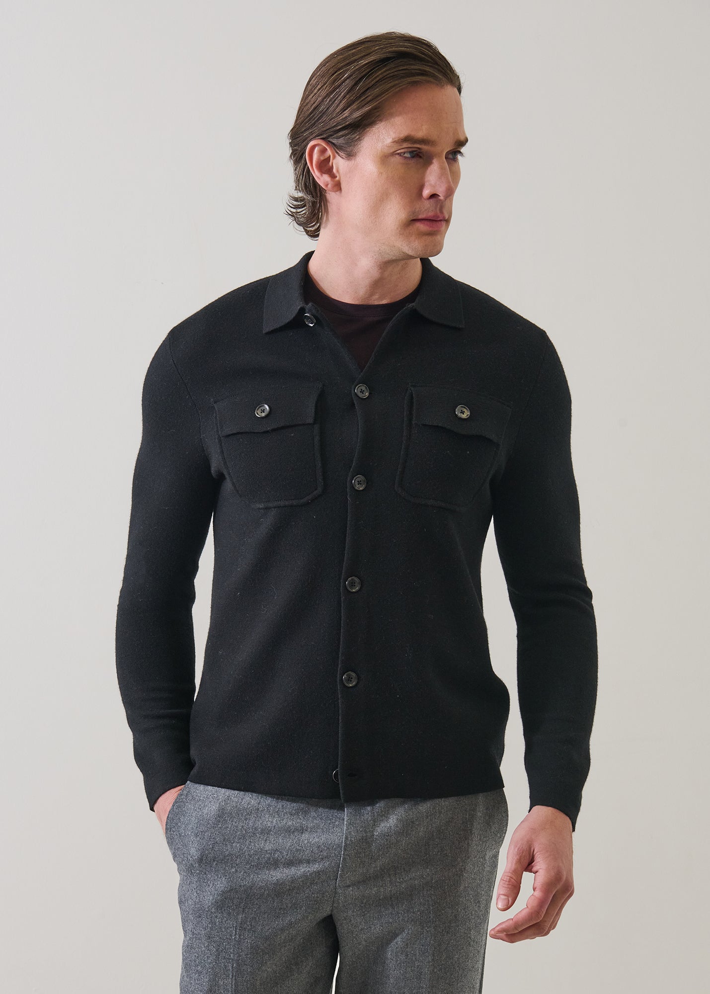Double Face Merino Utility Jacket - PATRICK ASSARAF