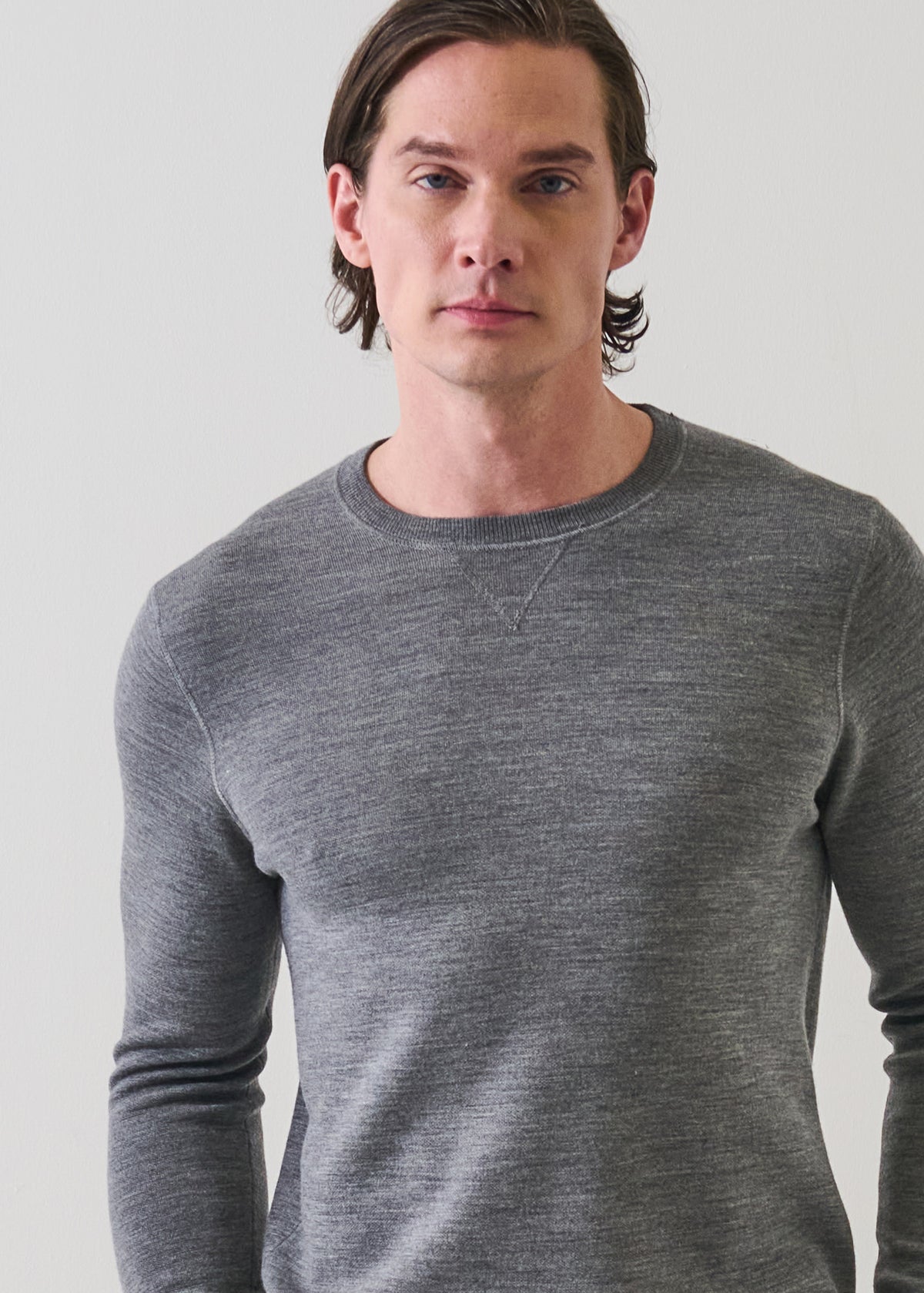 Double Face Merino Wool Crewneck - PATRICK ASSARAF