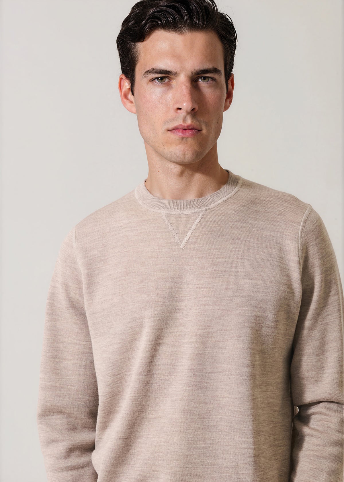Double Face Merino Wool Crewneck - PATRICK ASSARAF