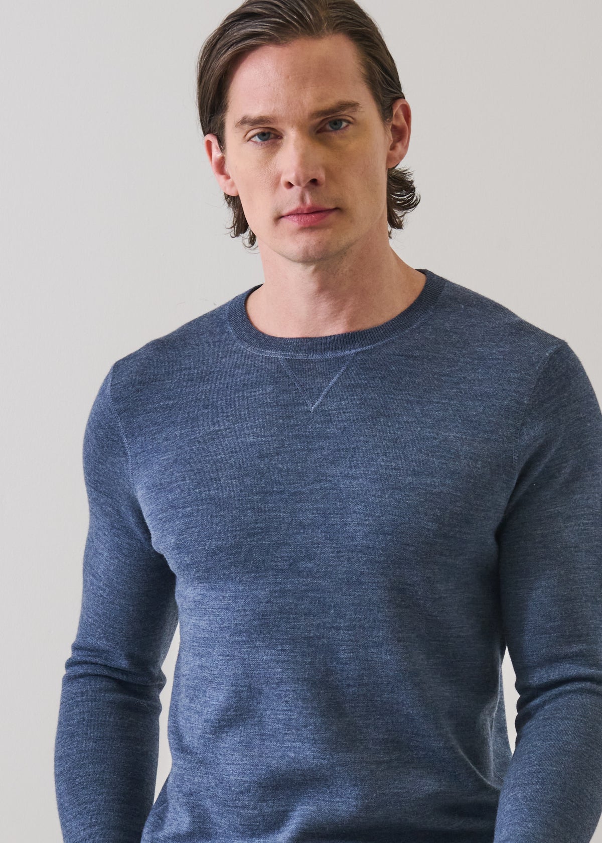 Double Face Merino Wool Crewneck - PATRICK ASSARAF