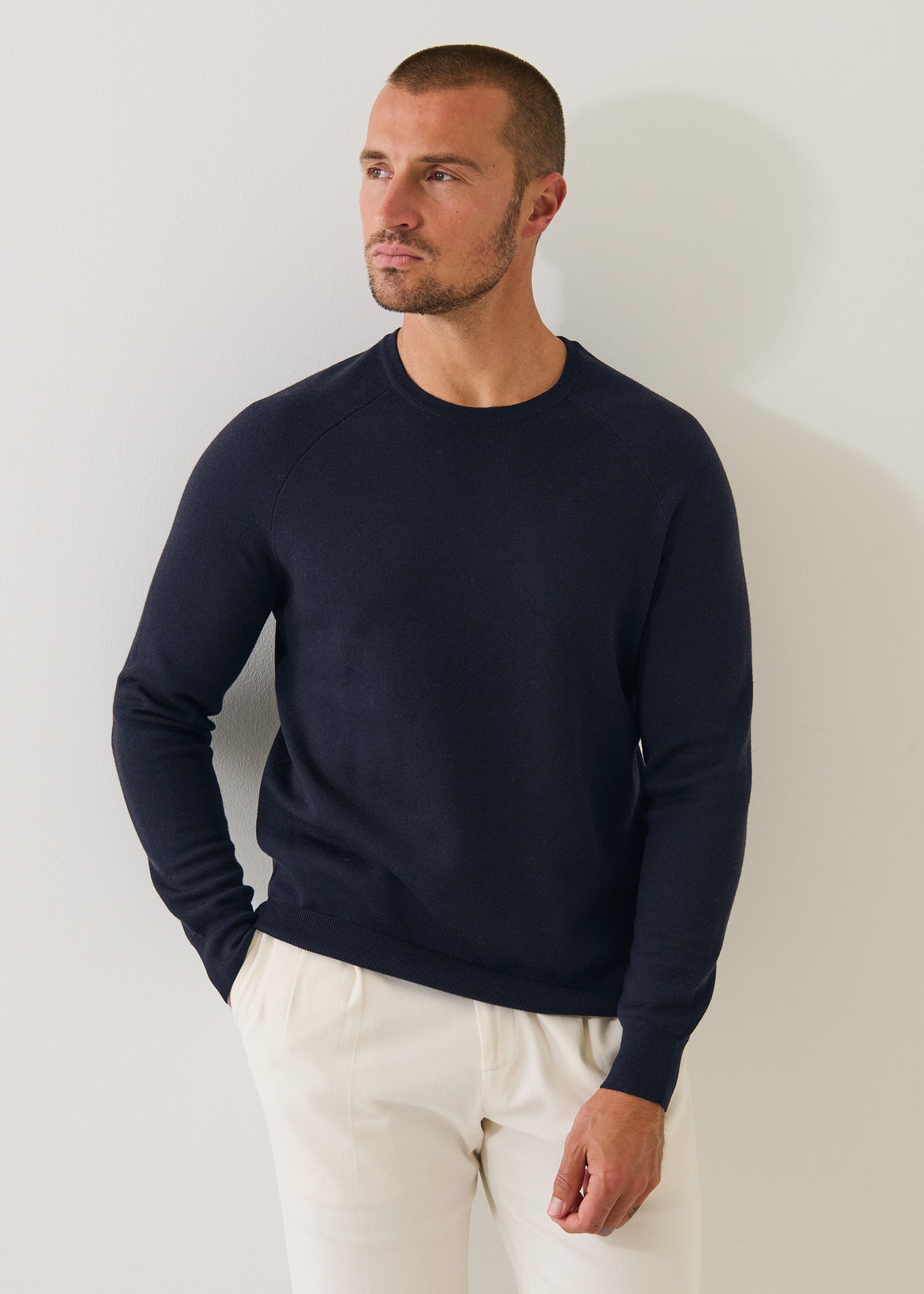 Double-Face Crewneck Sweater