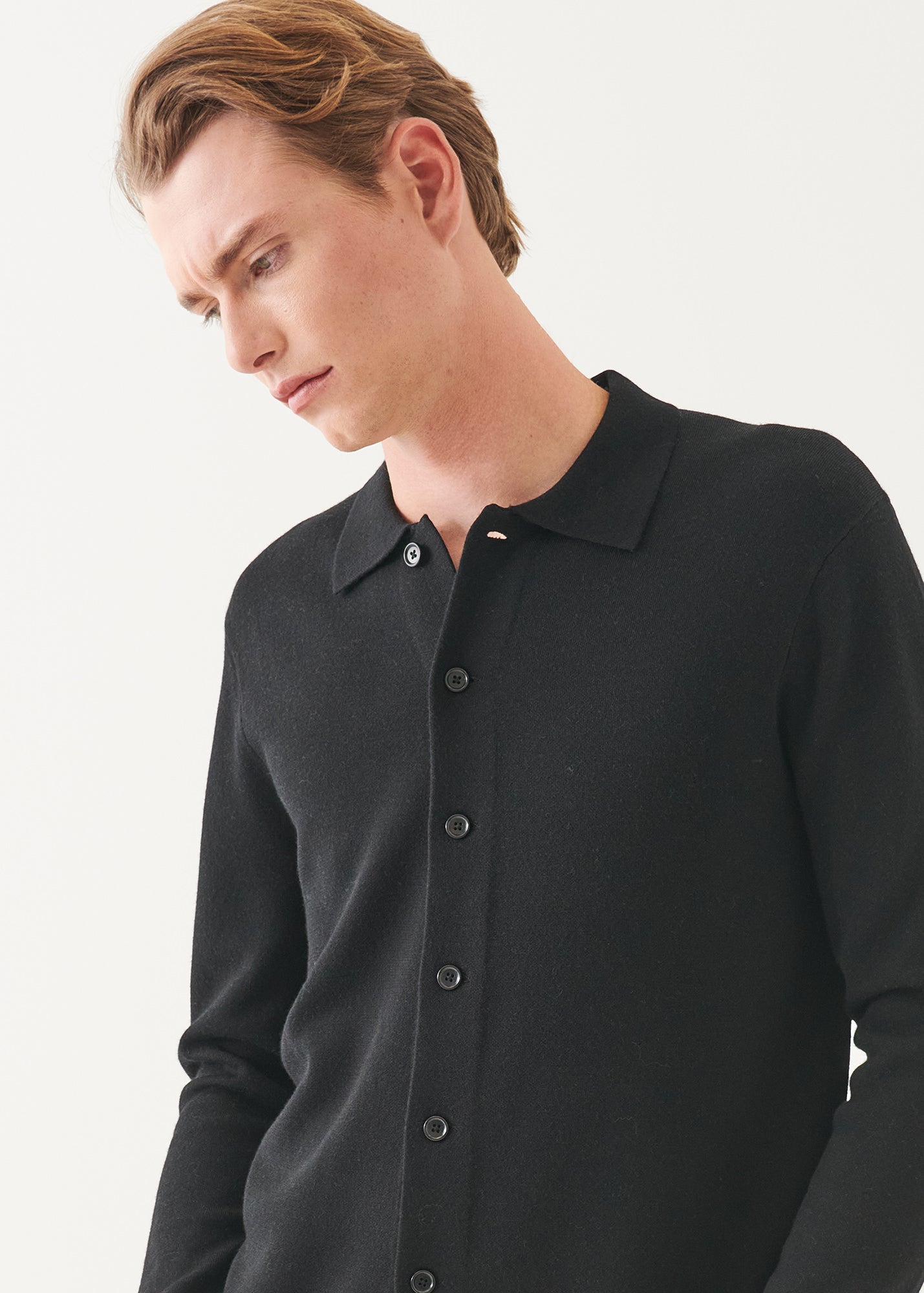 Double Face Merino Button Up Shirt Jacket - PATRICK ASSARAF