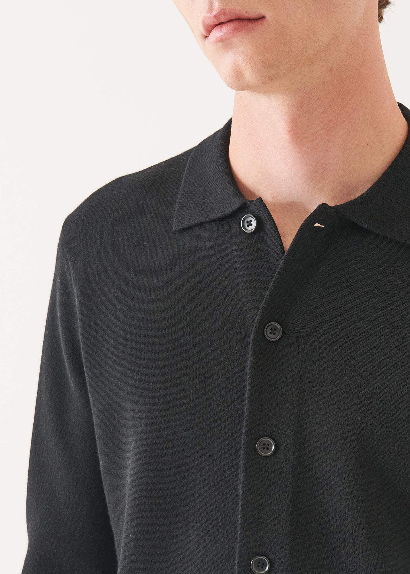 Double Face Merino Button Up Shirt Jacket - PATRICK ASSARAF