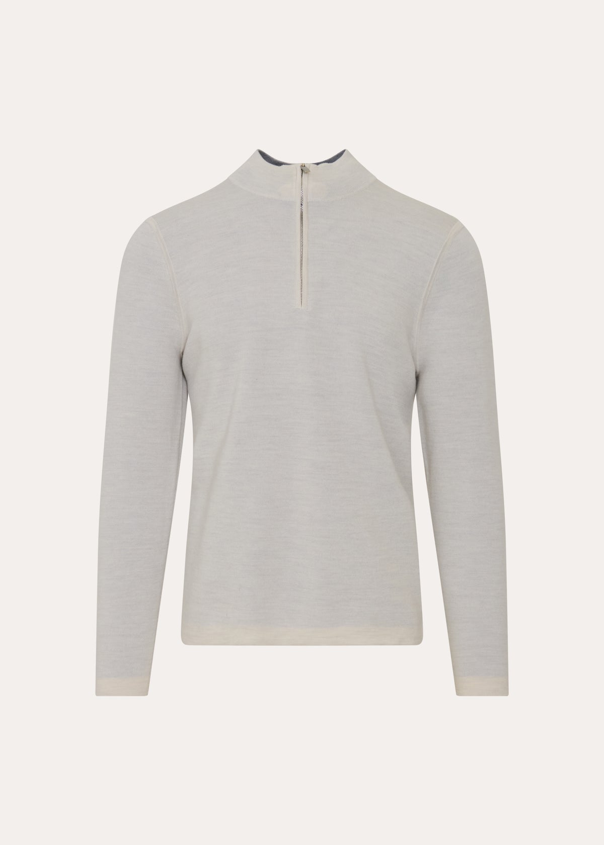 Double Face Merino Quarter Zip Mock - PATRICK ASSARAF