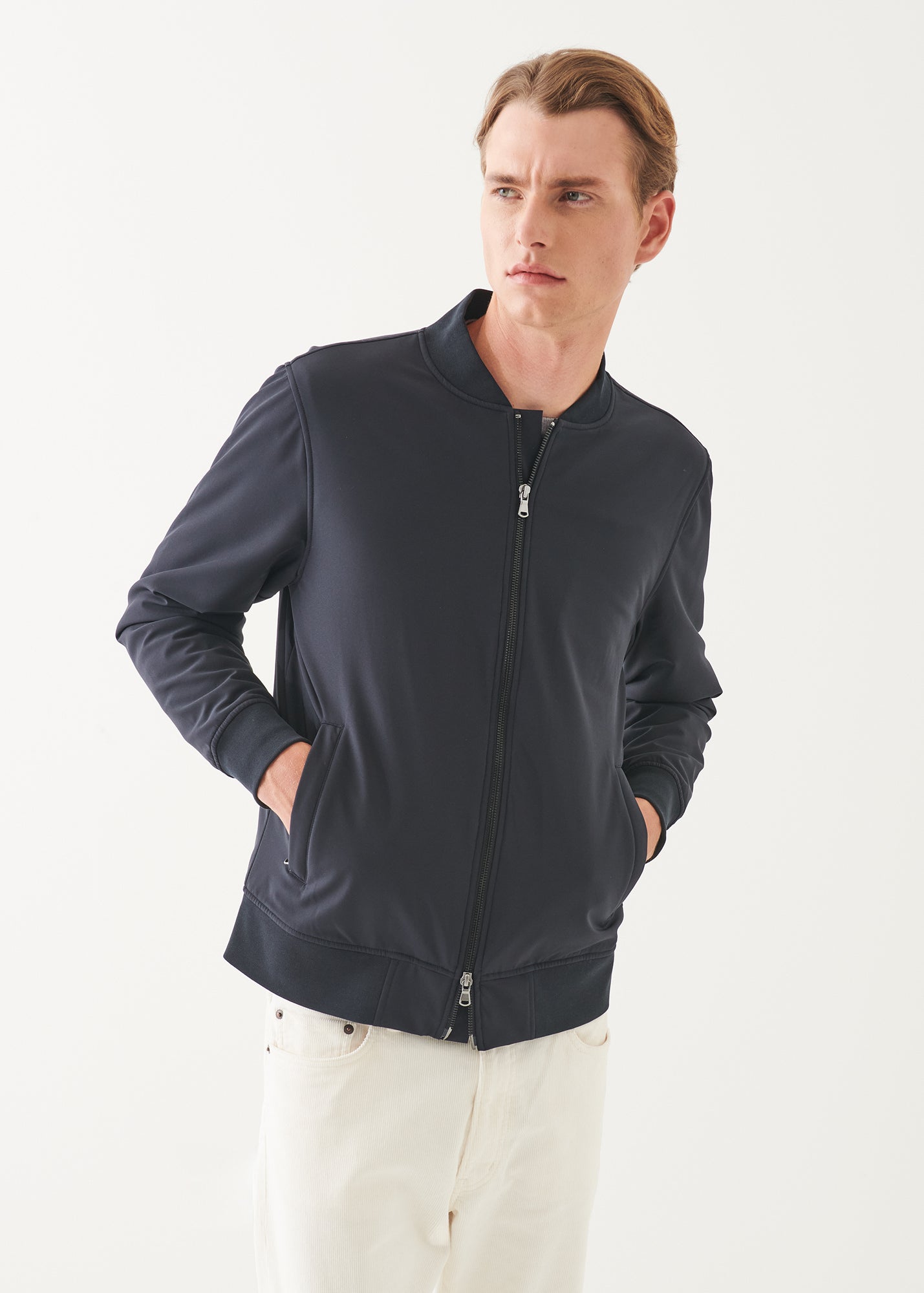 Italian Nylon Stretch Padded Bomber Jacket - PATRICK ASSARAF