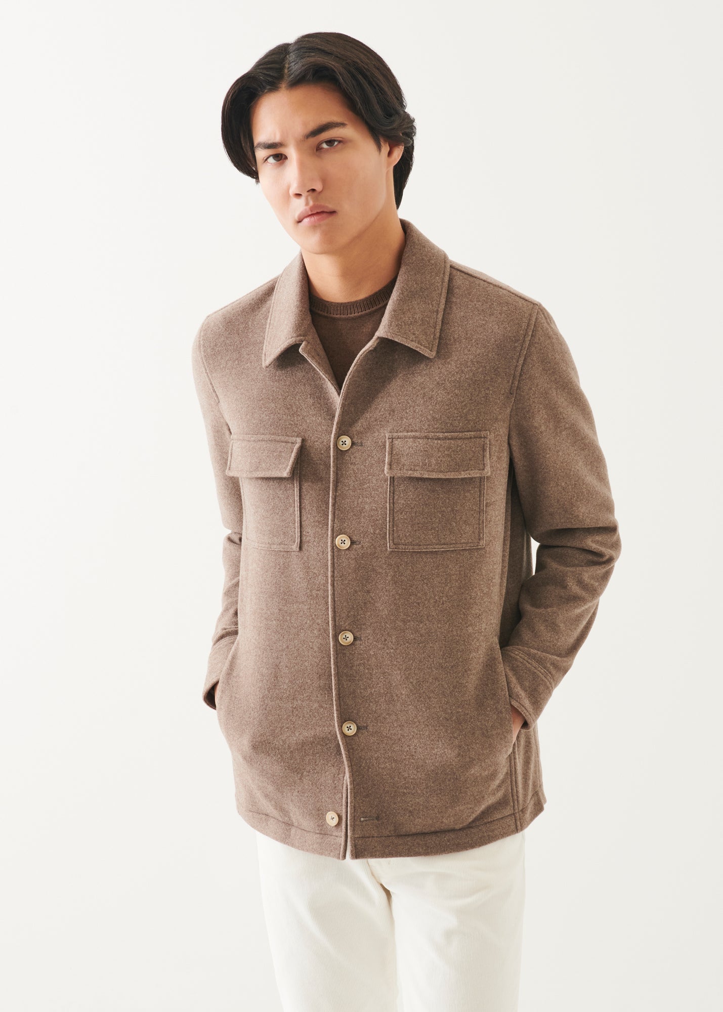 Wool Shirt Jacket - PATRICK ASSARAF