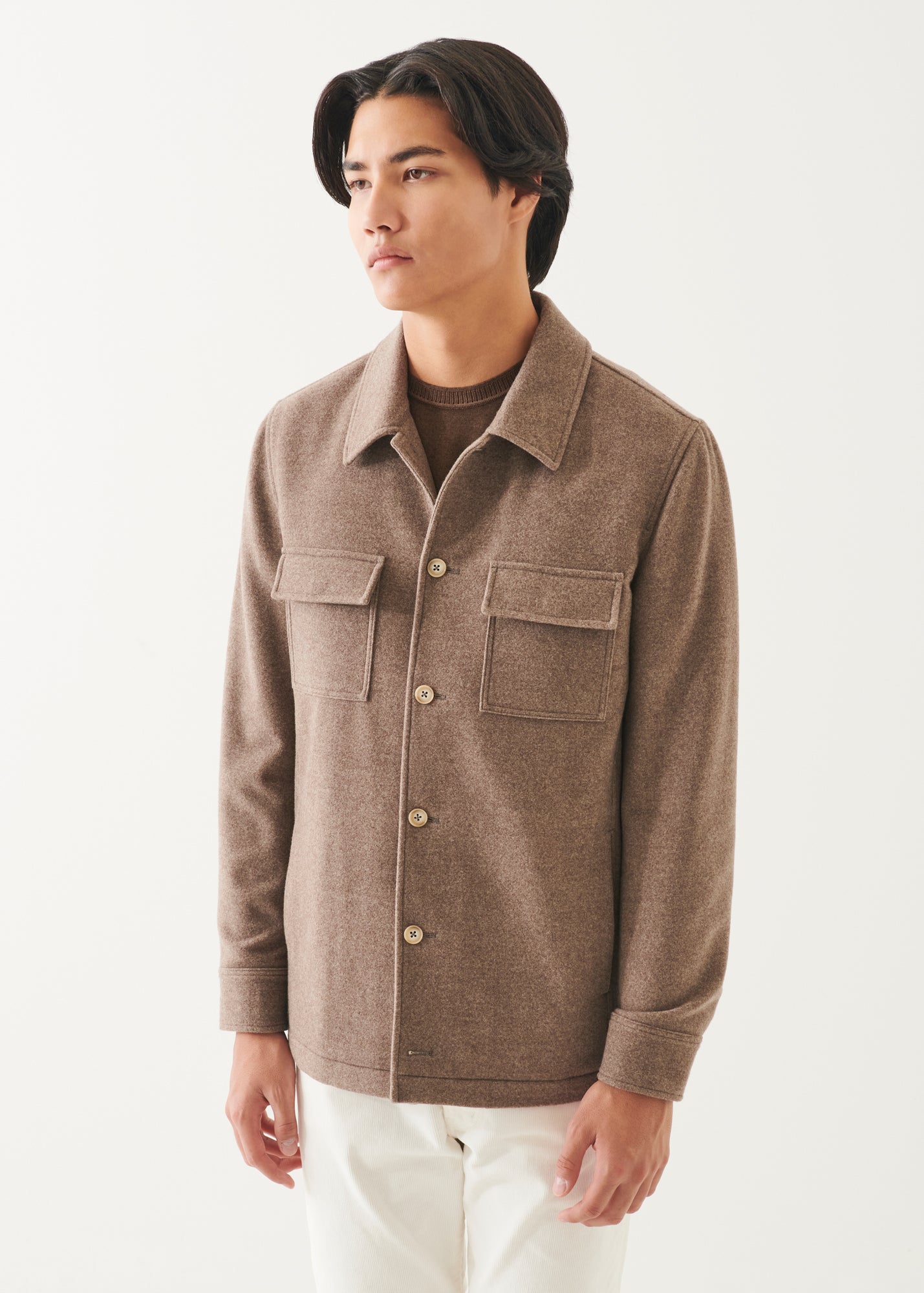 Wool Shirt Jacket - PATRICK ASSARAF