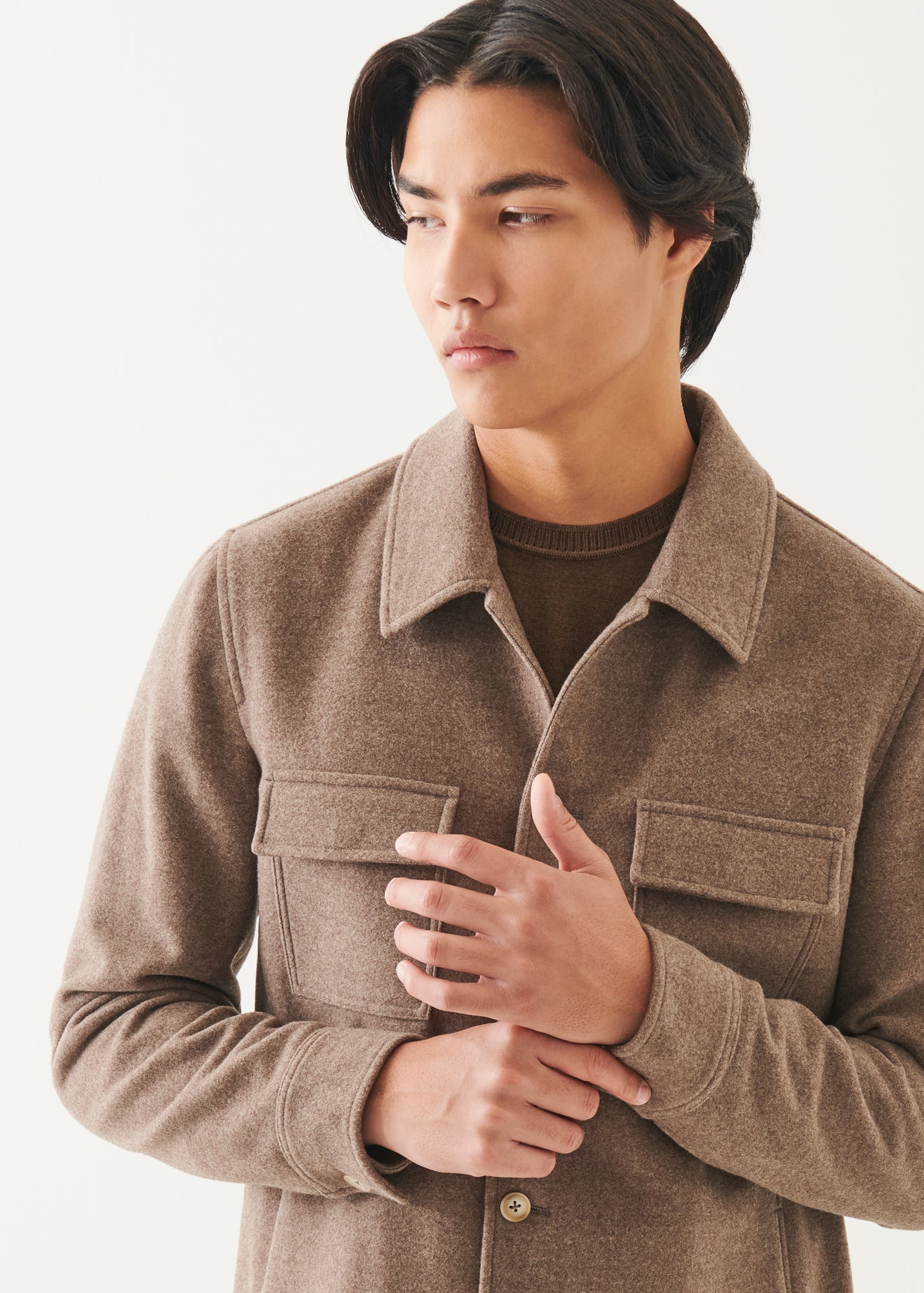 Wool Shirt Jacket - PATRICK ASSARAF