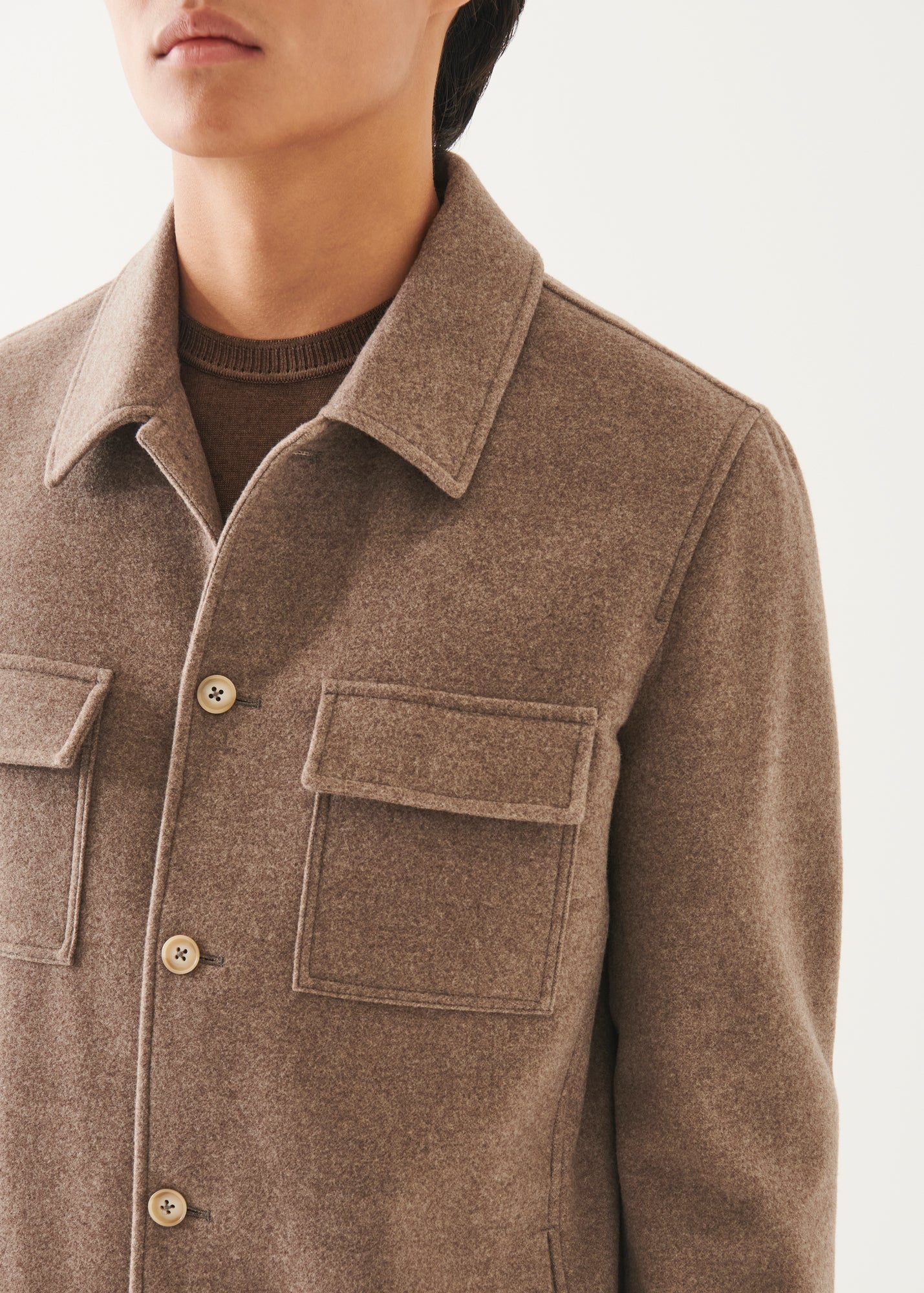 Wool Shirt Jacket - PATRICK ASSARAF