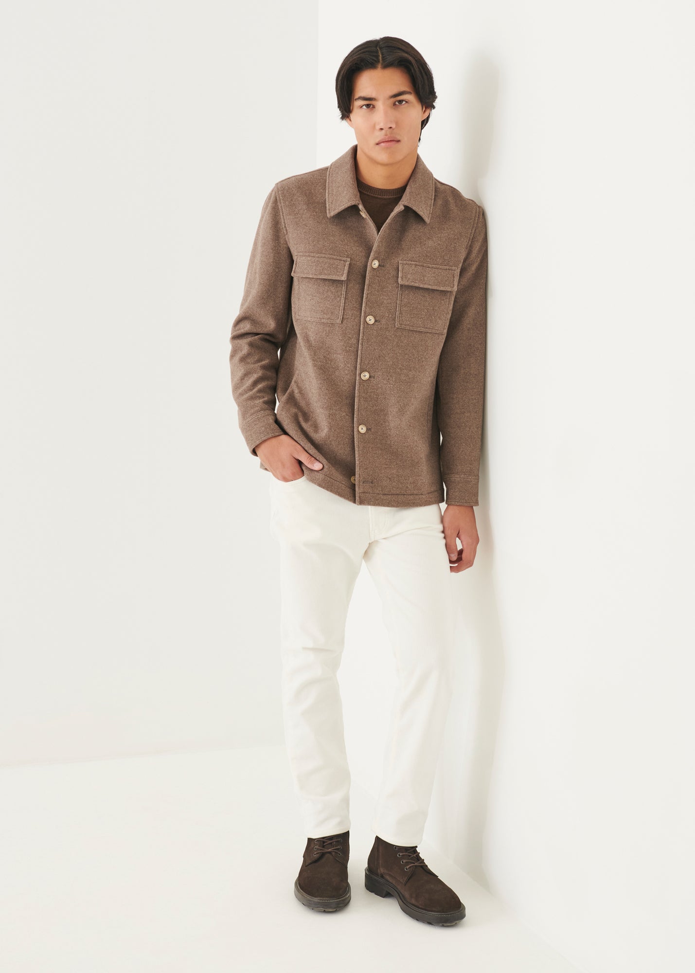 Wool Shirt Jacket - PATRICK ASSARAF