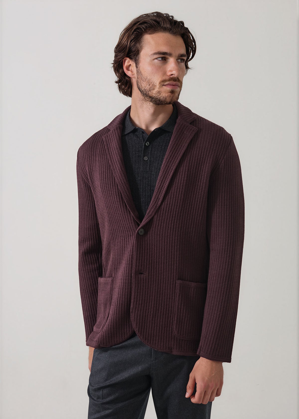 Chain Stitch Merino Two Button Blazer - PATRICK ASSARAF