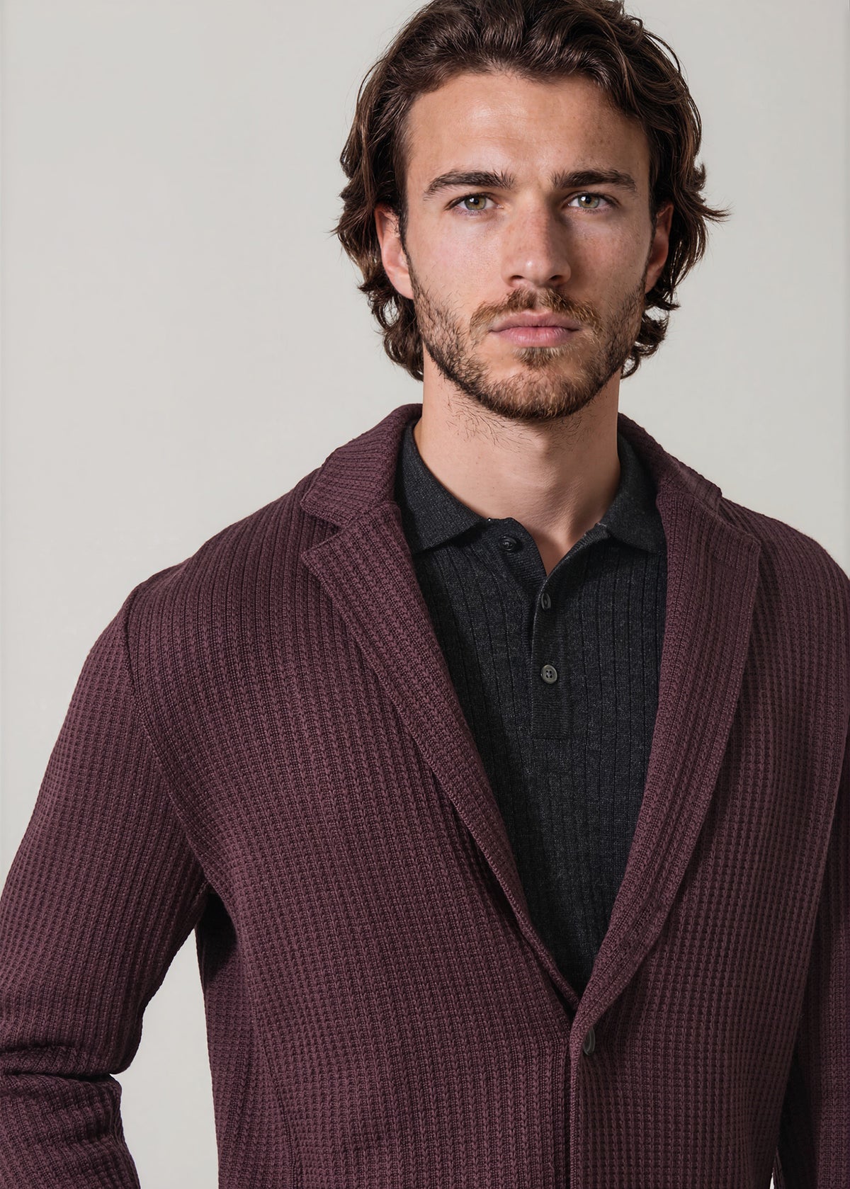 Chain Stitch Merino Two Button Blazer - PATRICK ASSARAF
