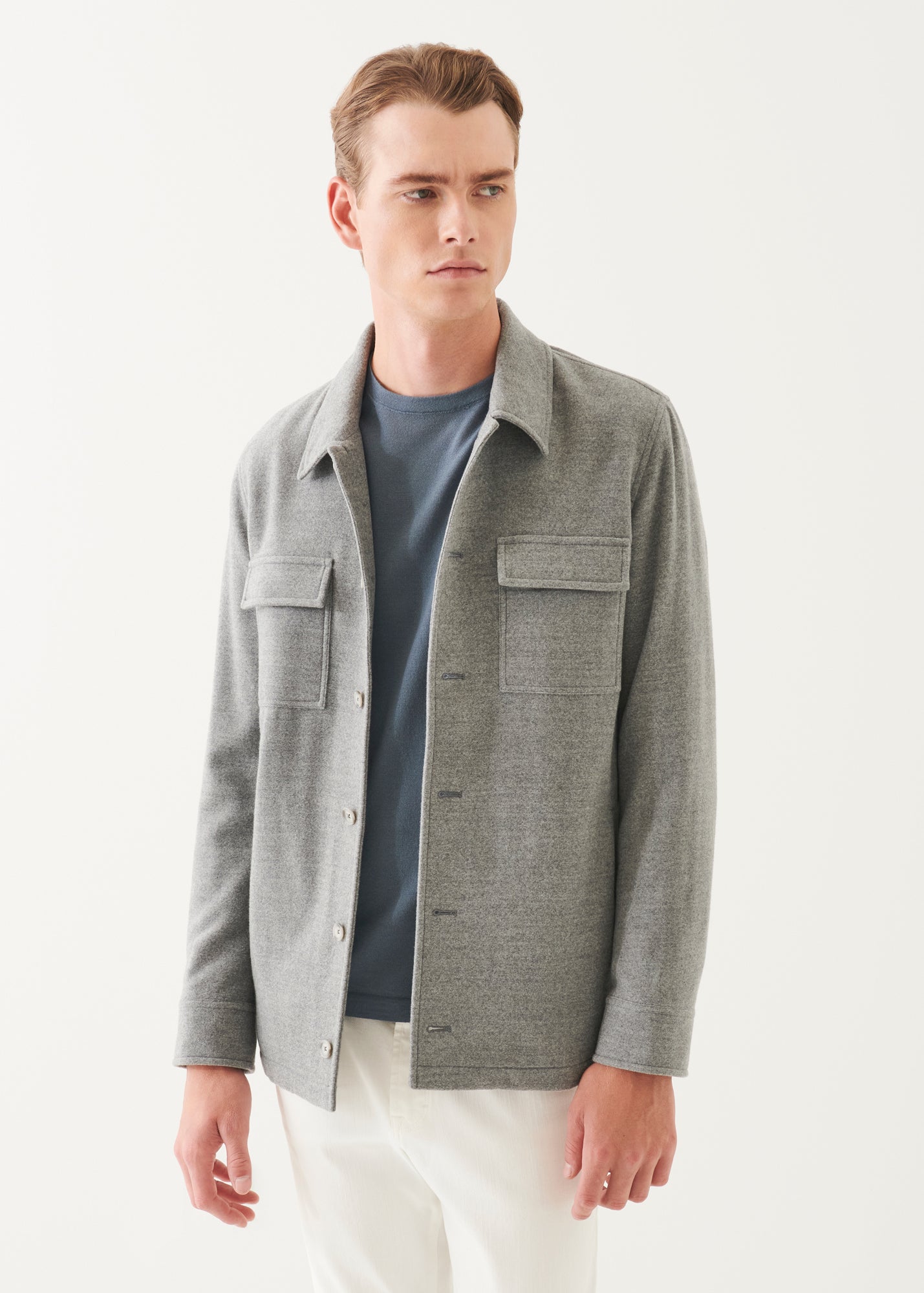 Wool Shirt Jacket - PATRICK ASSARAF