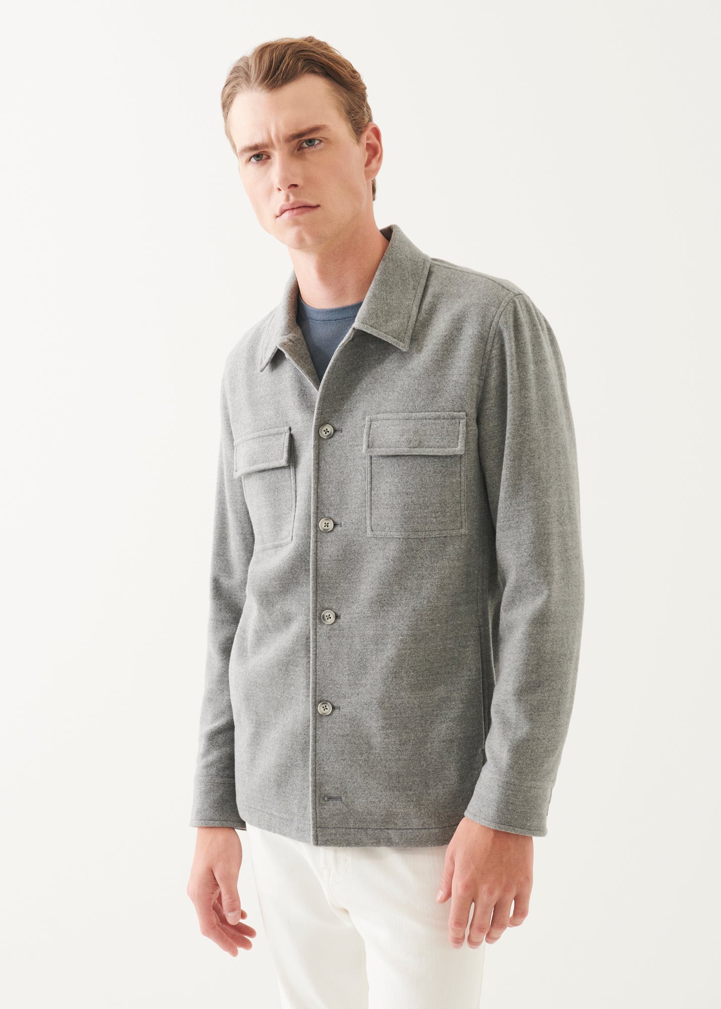 Wool Shirt Jacket - PATRICK ASSARAF