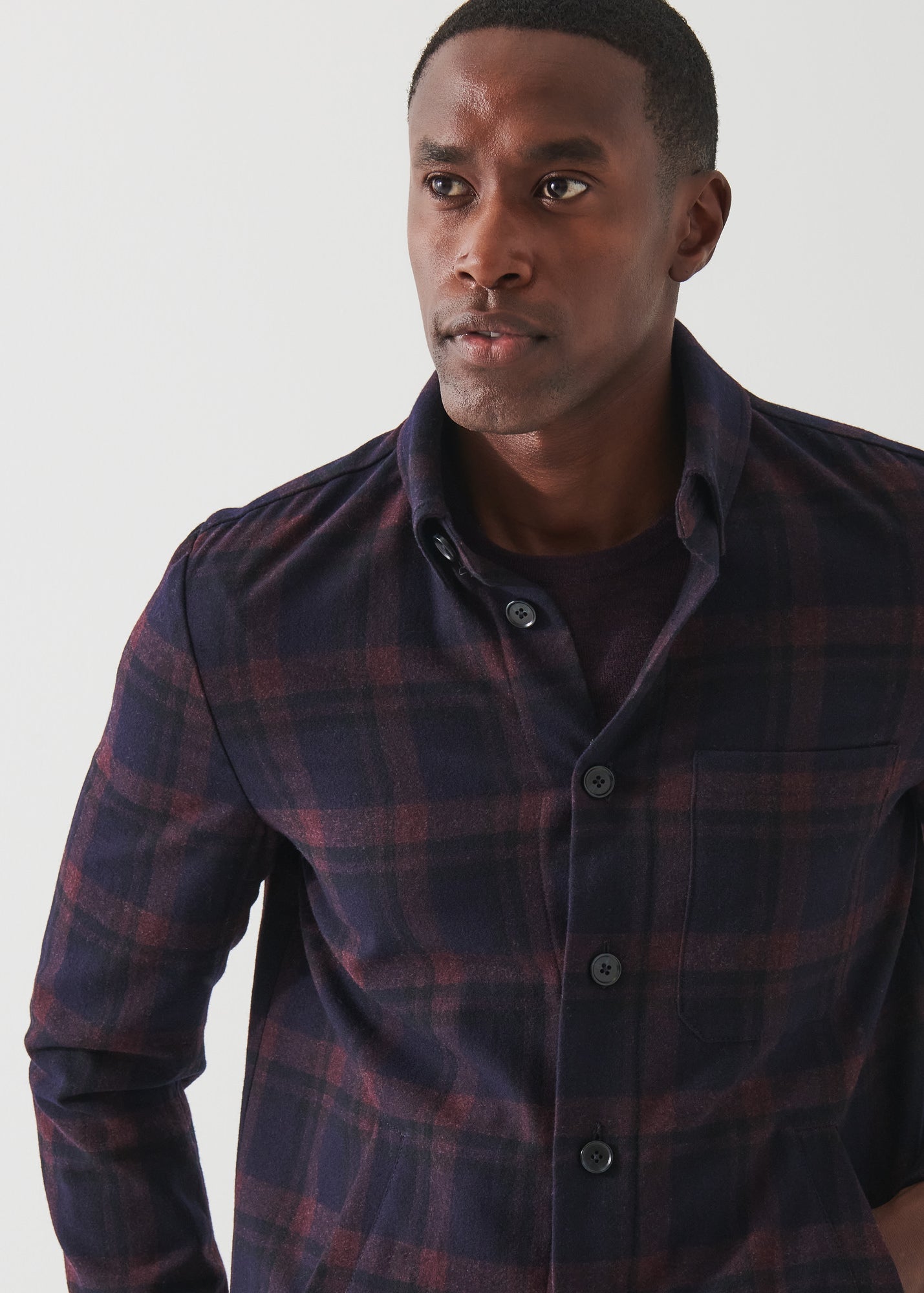 PLAID SHIRT JACKET | PATRICK ASSARAF.