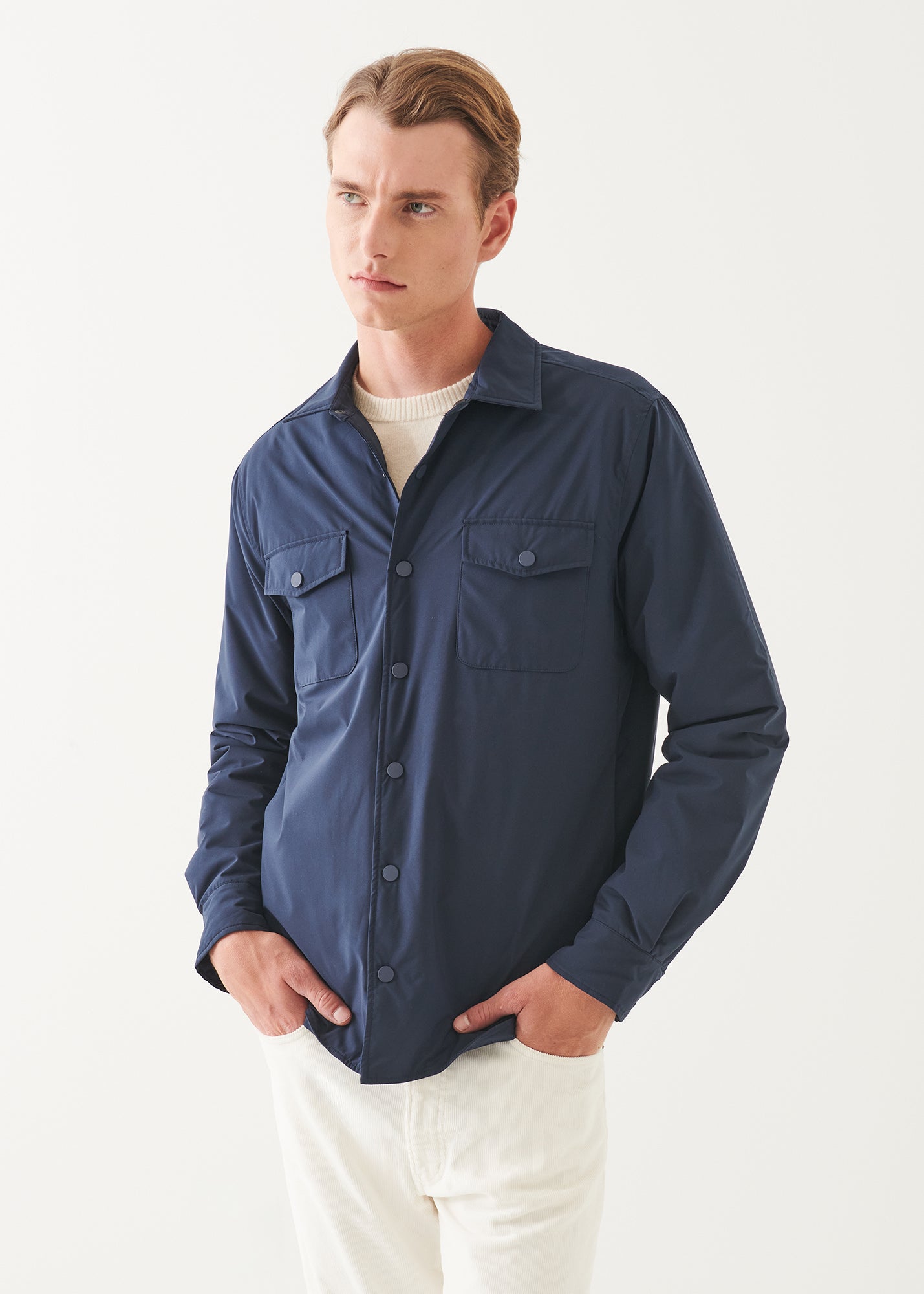 Italian Nylon Utility Shirt Jacket - PATRICK ASSARAF
