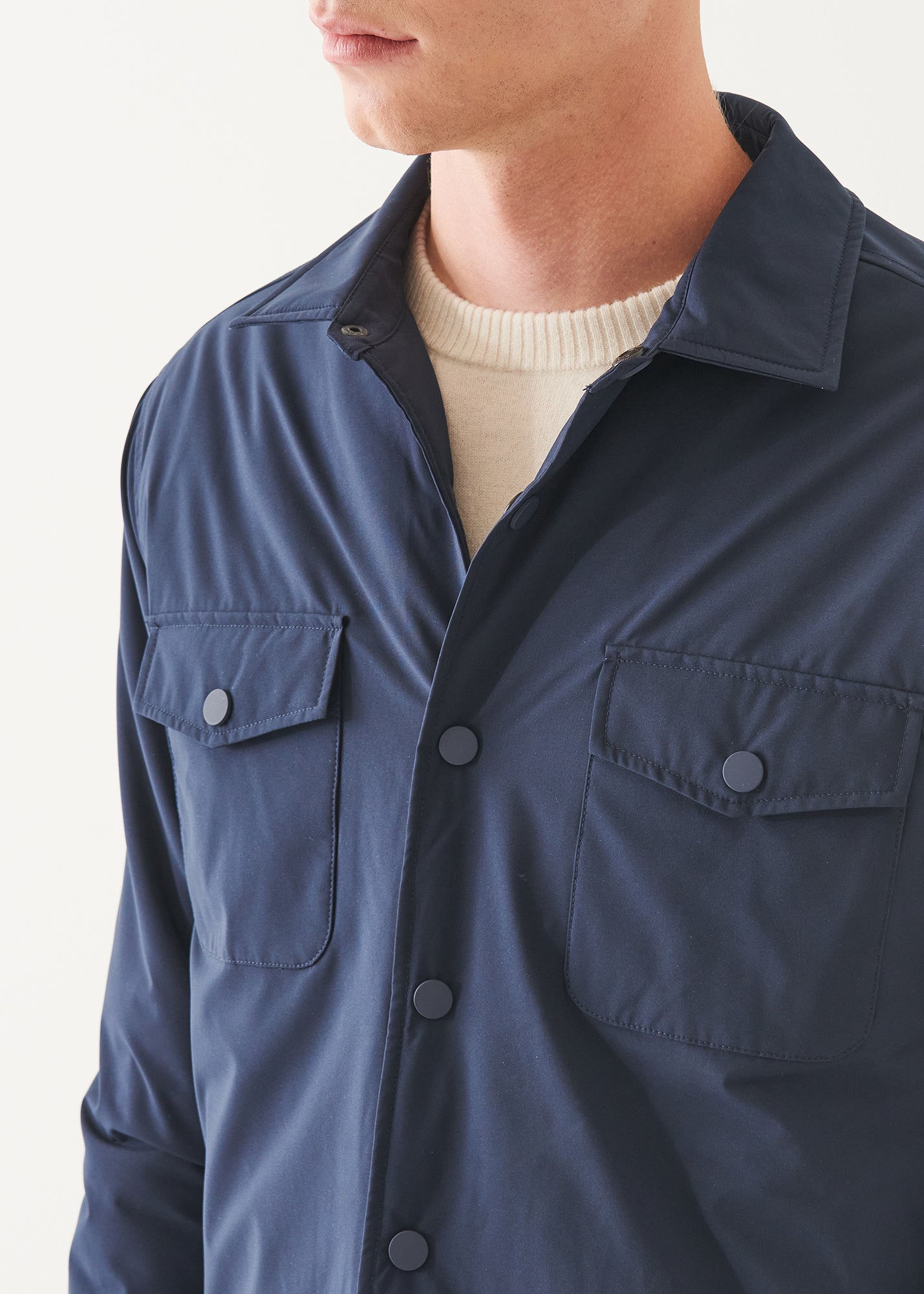 Italian Nylon Utility Shirt Jacket - PATRICK ASSARAF