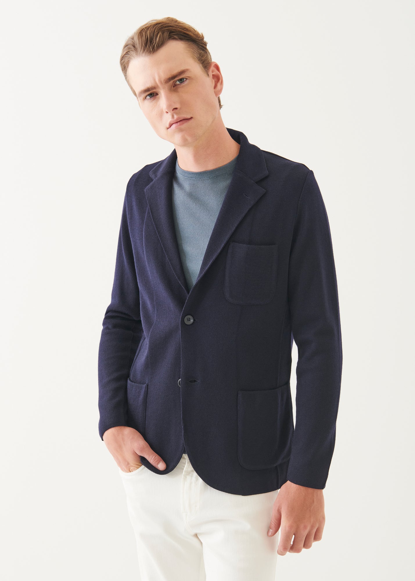 Double Face Merino Half Milano Stitch Blazer