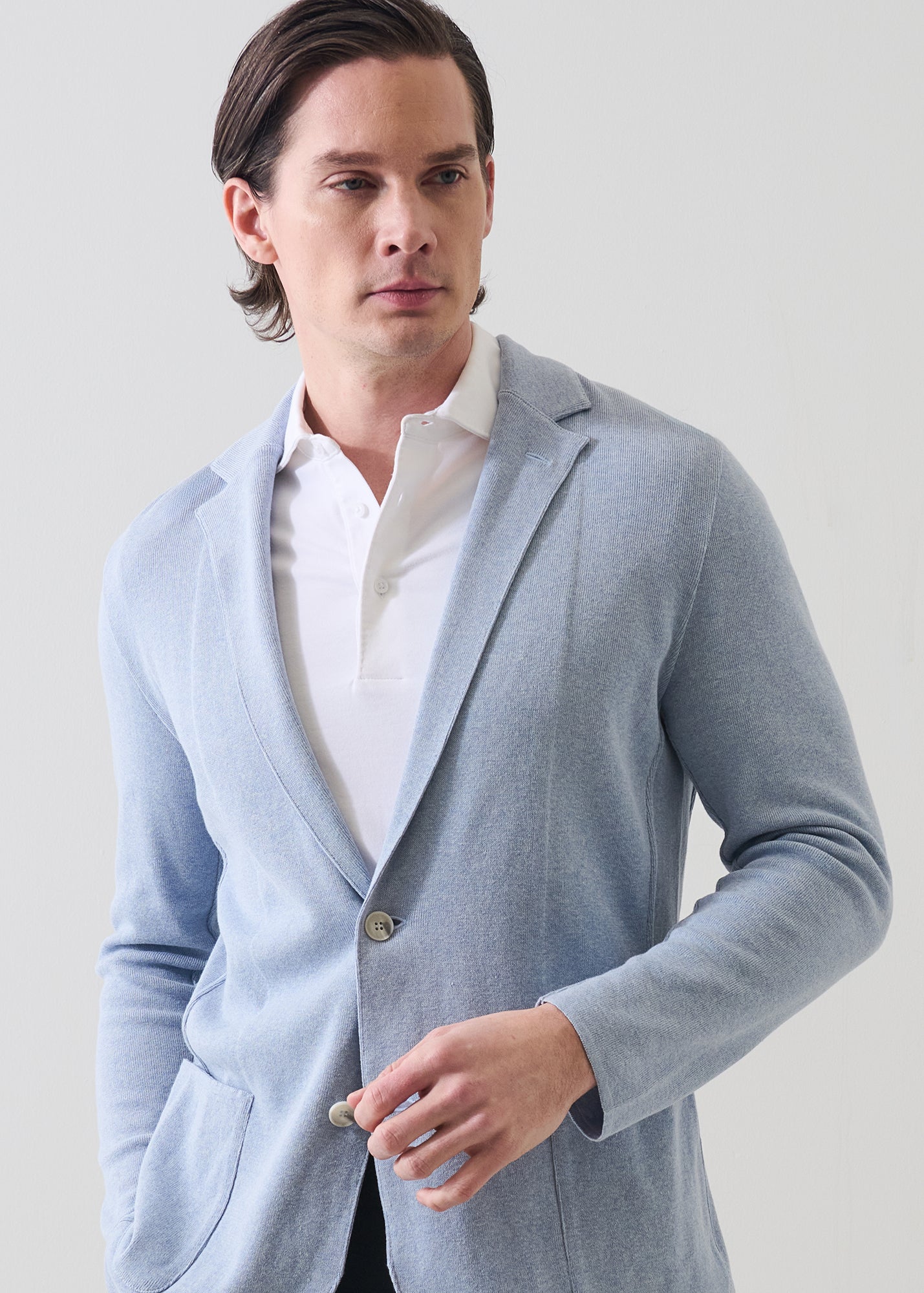 Cotton Half Milano Knit Blazer - PATRICK ASSARAF