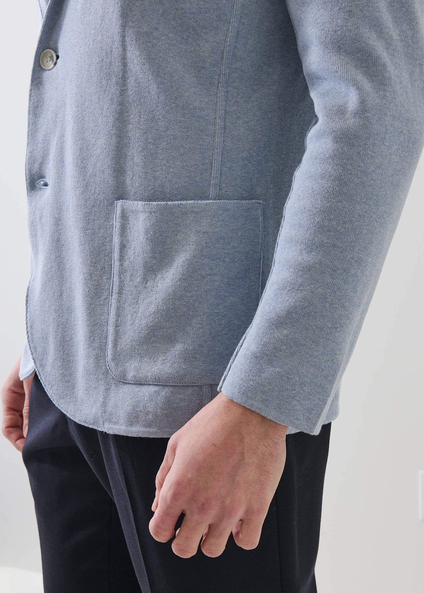 Cotton Half Milano Knit Blazer - PATRICK ASSARAF