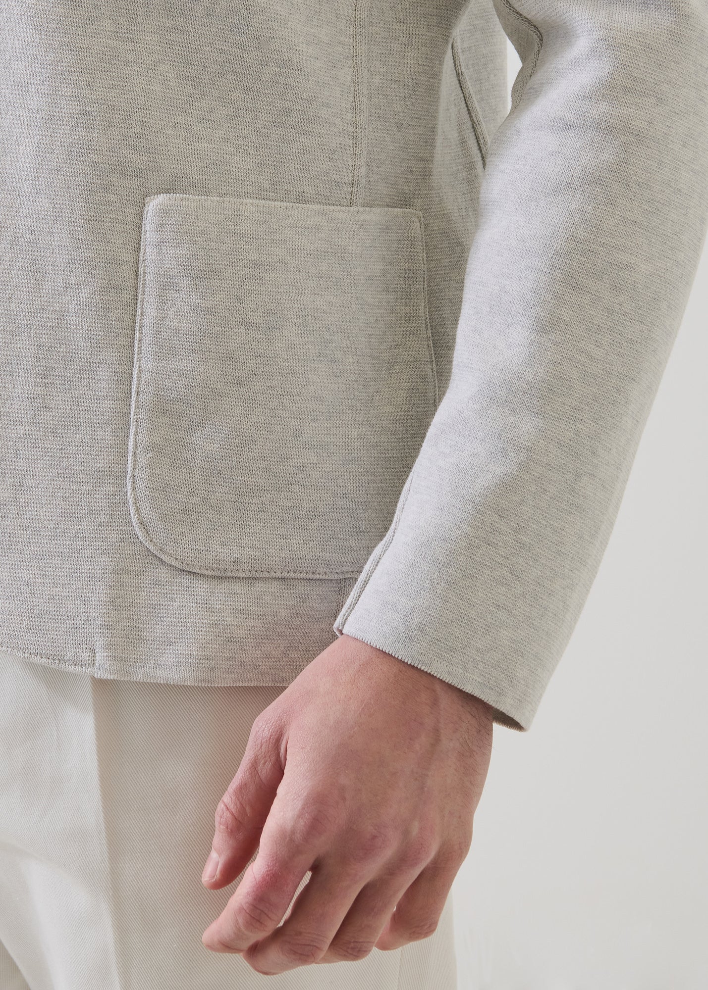 Cotton Half Milano Knit Blazer - PATRICK ASSARAF