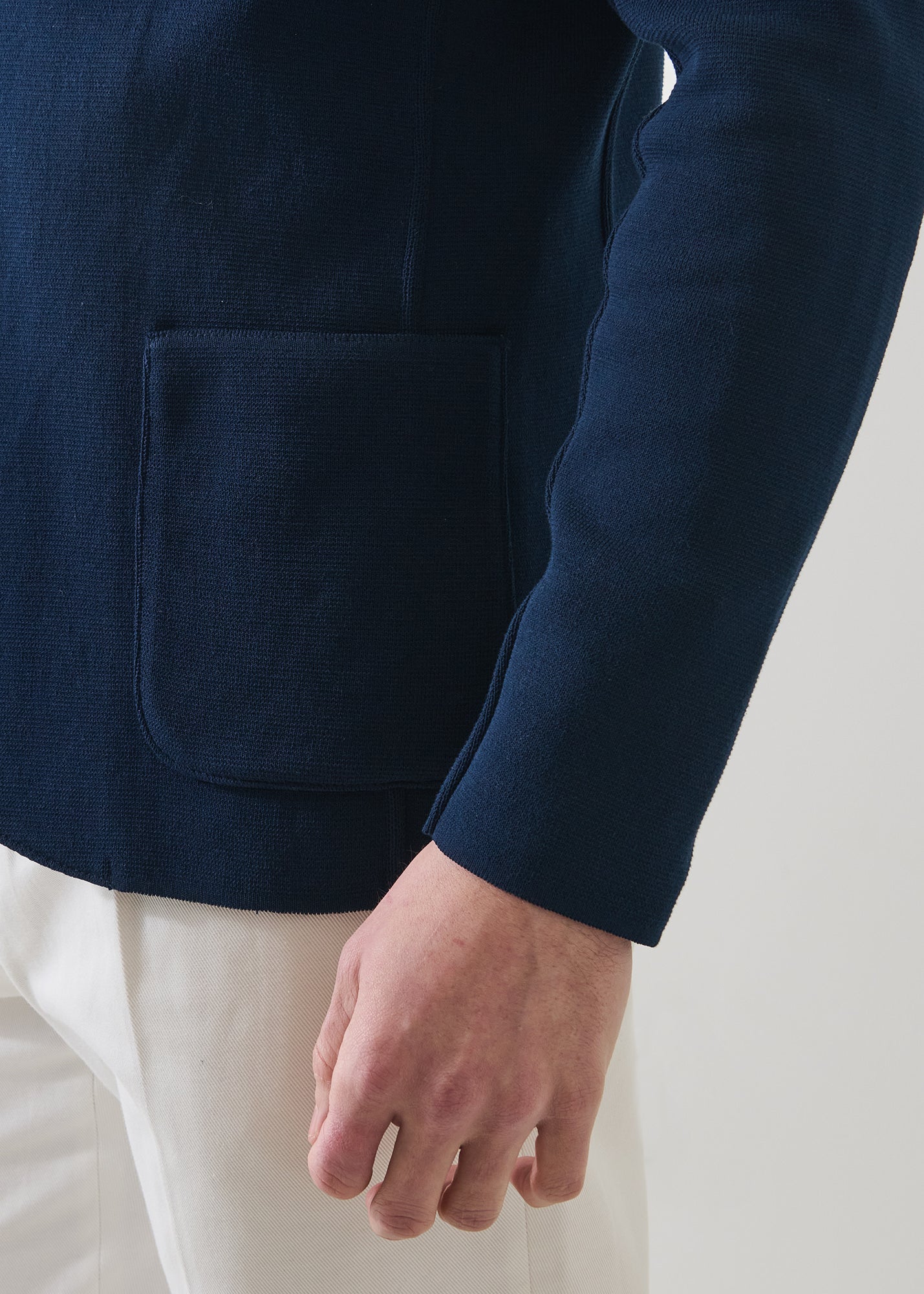 Cotton Half Milano Knit Blazer - PATRICK ASSARAF