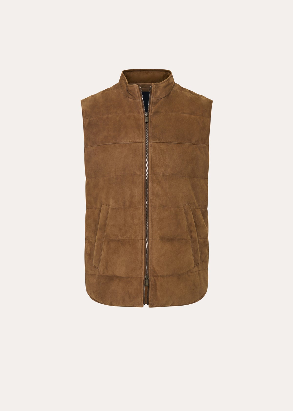 Suede Quilted Vest - PATRICK ASSARAF