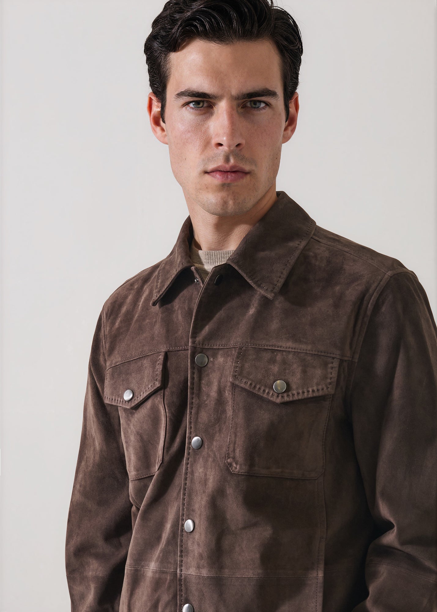 Suede Shirt Jacket - PATRICK ASSARAF