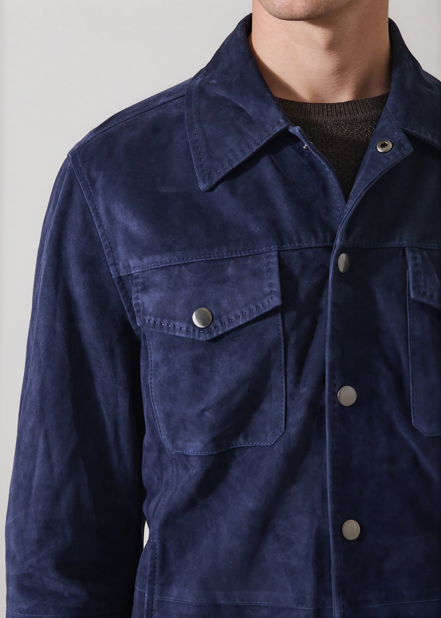 Suede Shirt Jacket - PATRICK ASSARAF