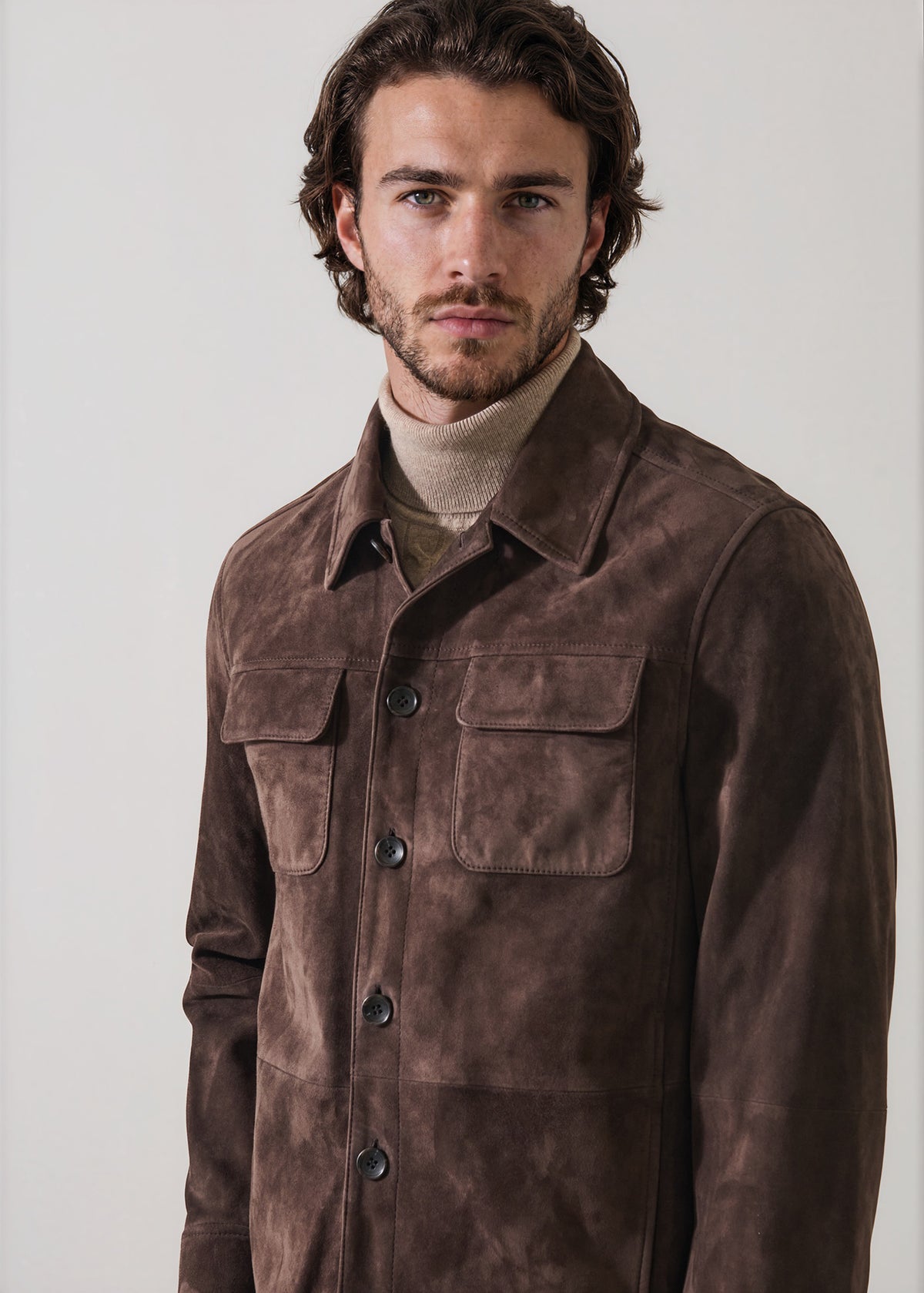 Suede Utility Jacket - PATRICK ASSARAF