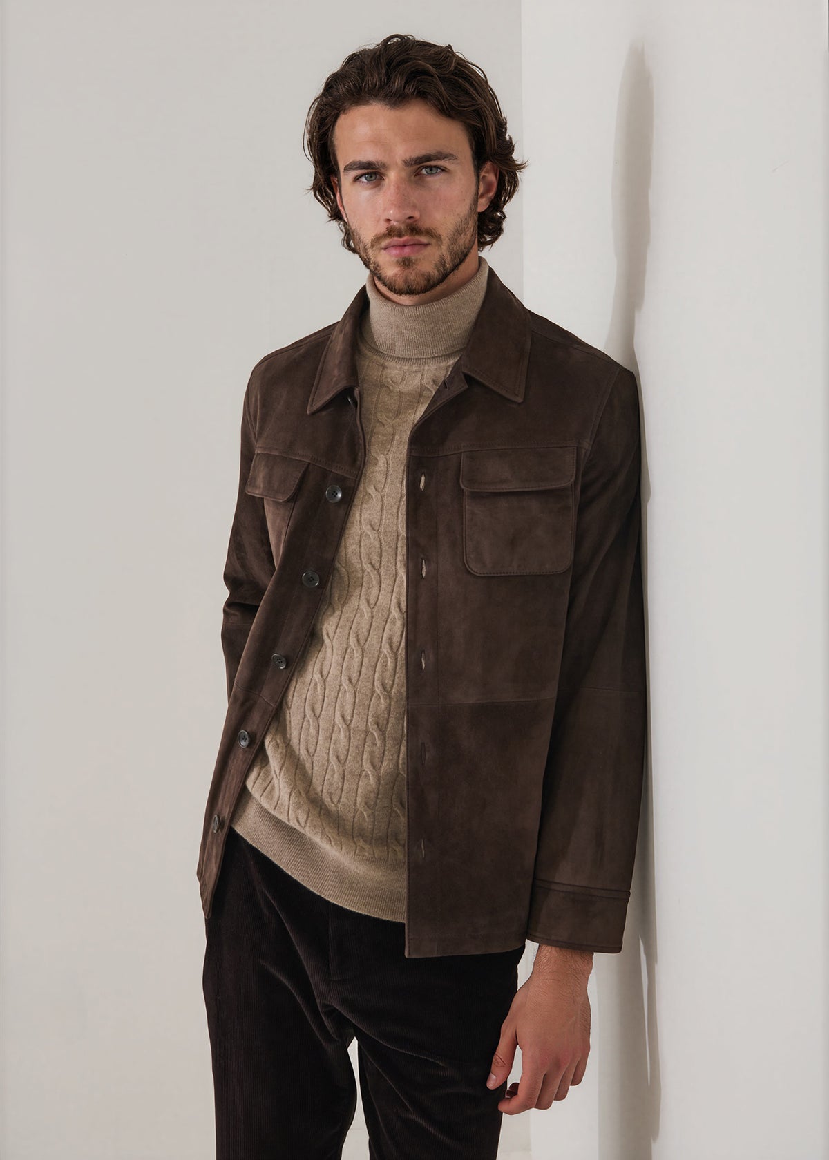 Suede Utility Jacket - PATRICK ASSARAF