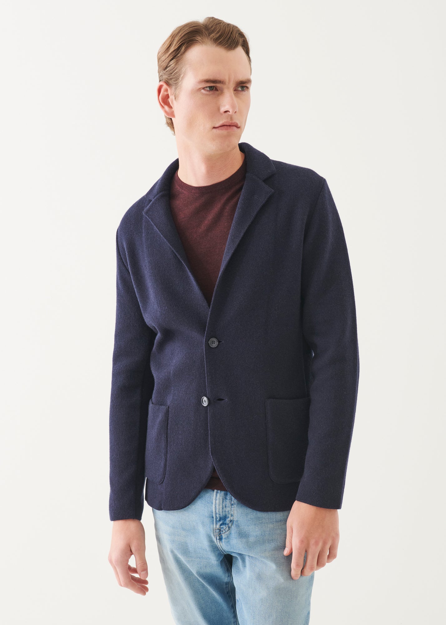 Italian Cashmere Two-Button Blazer
