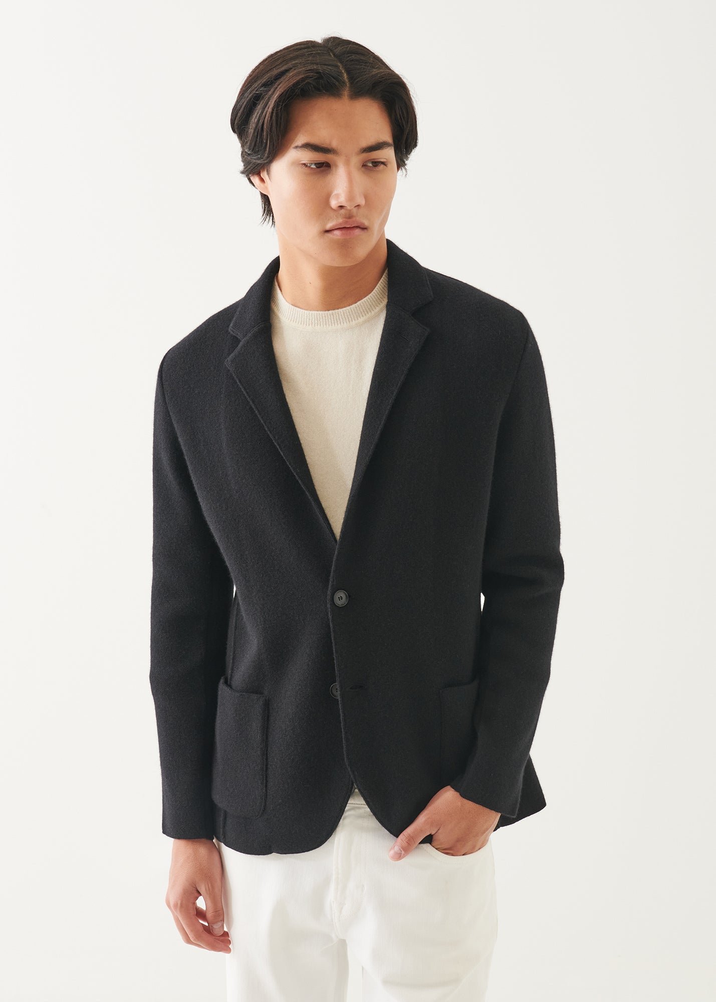 Italian Cashmere Two-Button Blazer