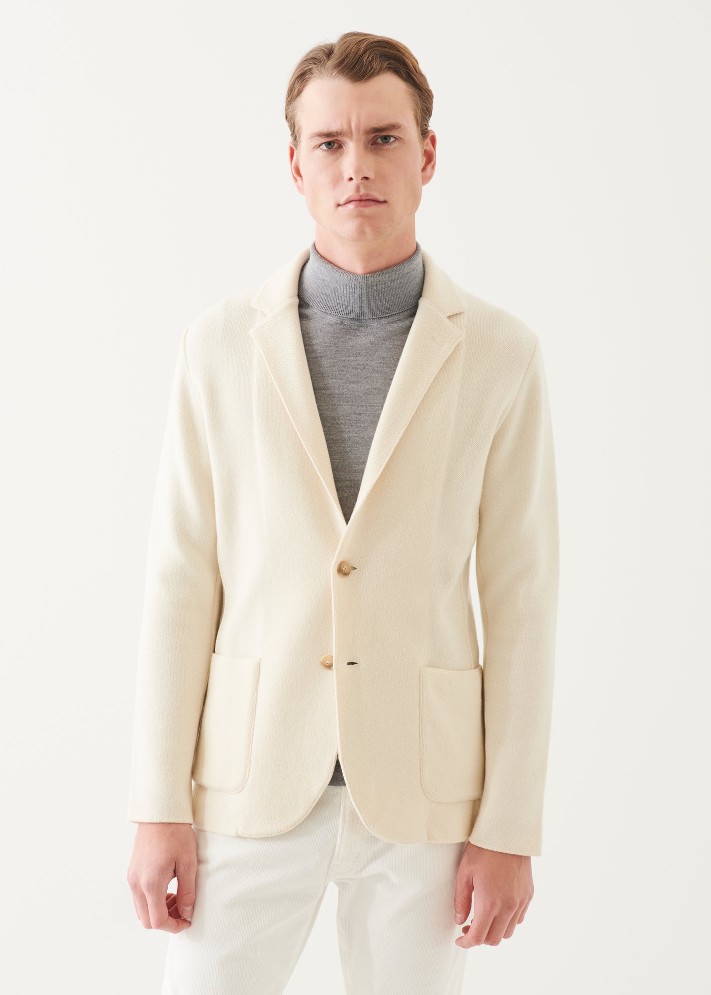 Italian Cashmere Two-Button Blazer
